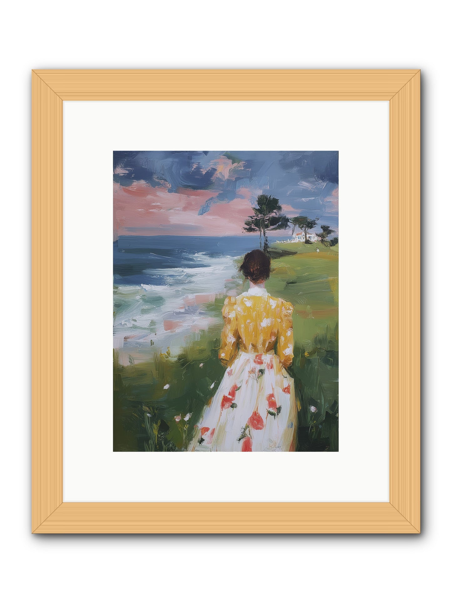 Where Lemons Bloom -- Framed Print - Natural 9x12