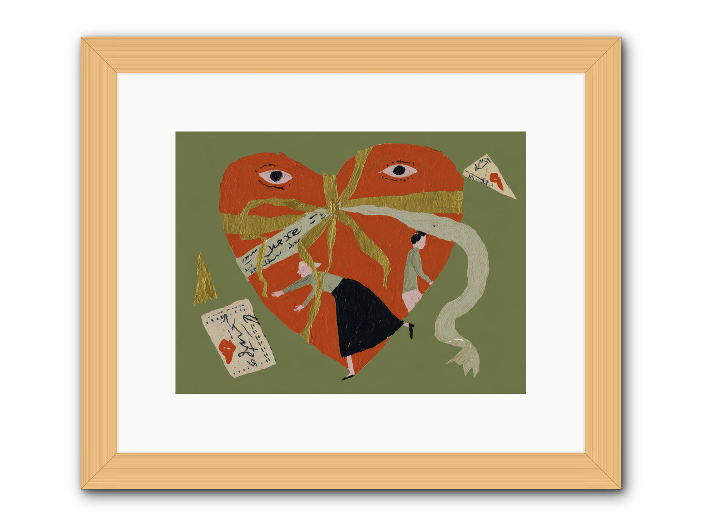 Where Love Takes Many Forms -- Framed Print - Natural 12x9