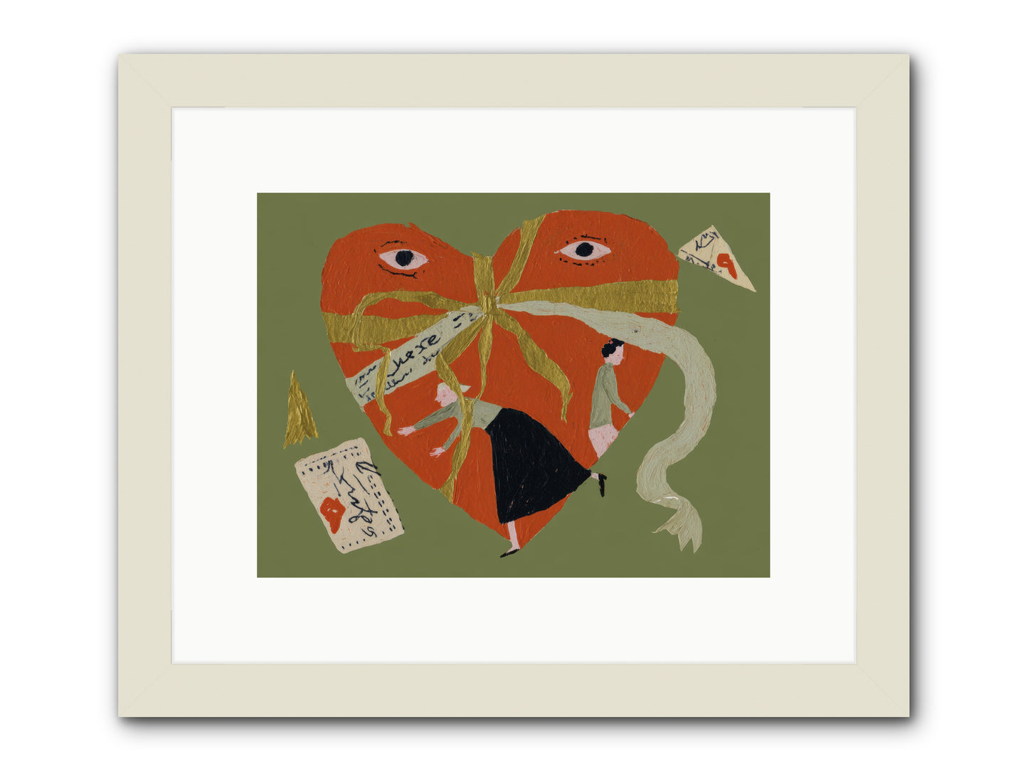 Where Love Takes Many Forms -- Framed Print - White 12x9