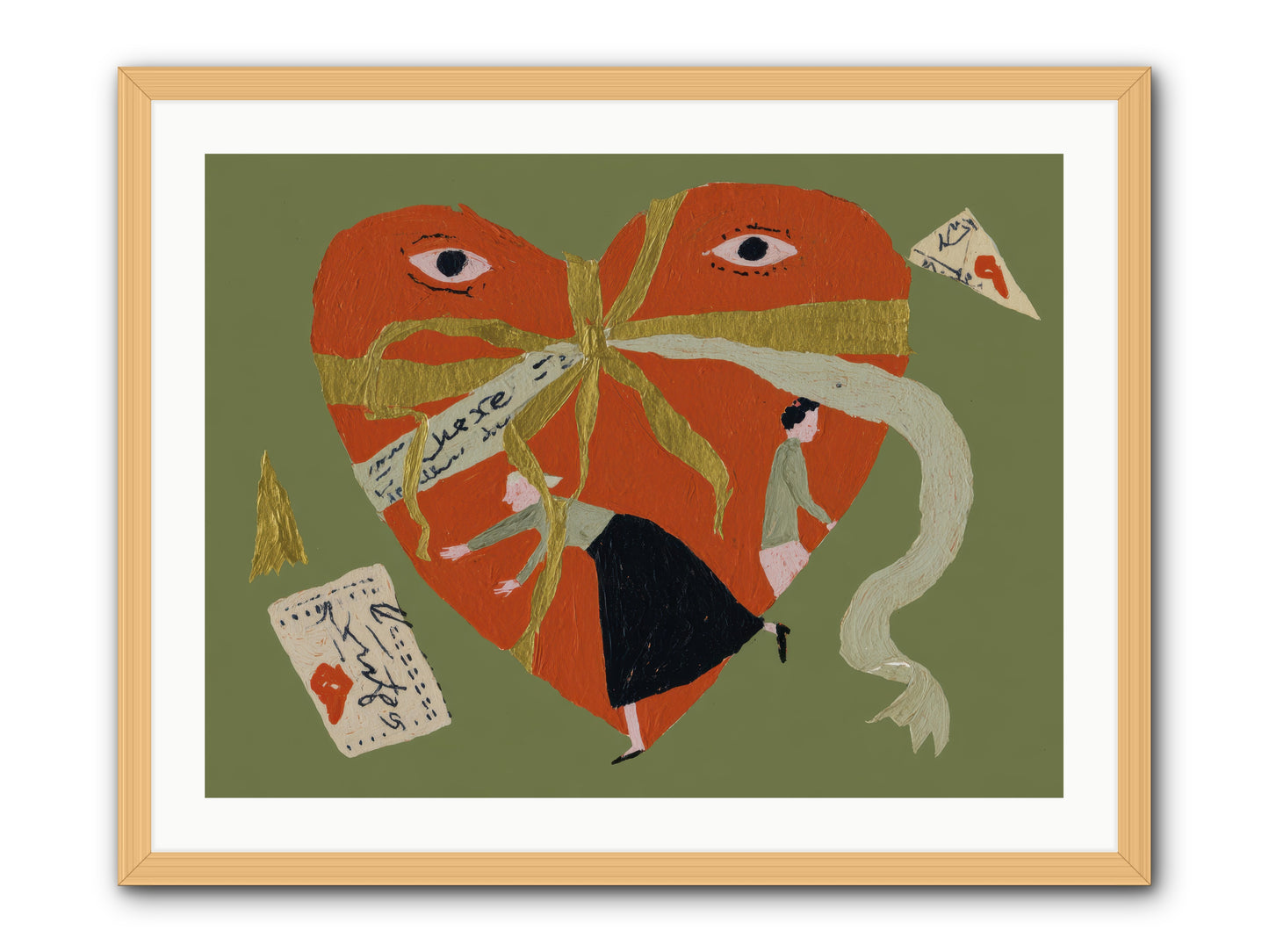 Where Love Takes Many Forms -- Framed Print - Natural 32x24