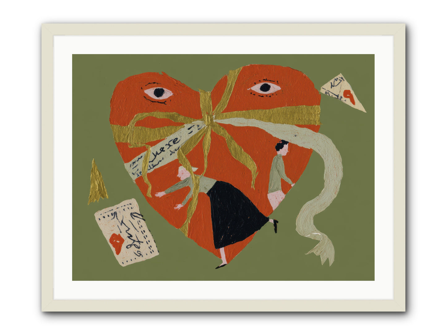 Where Love Takes Many Forms -- Framed Print - White 32x24
