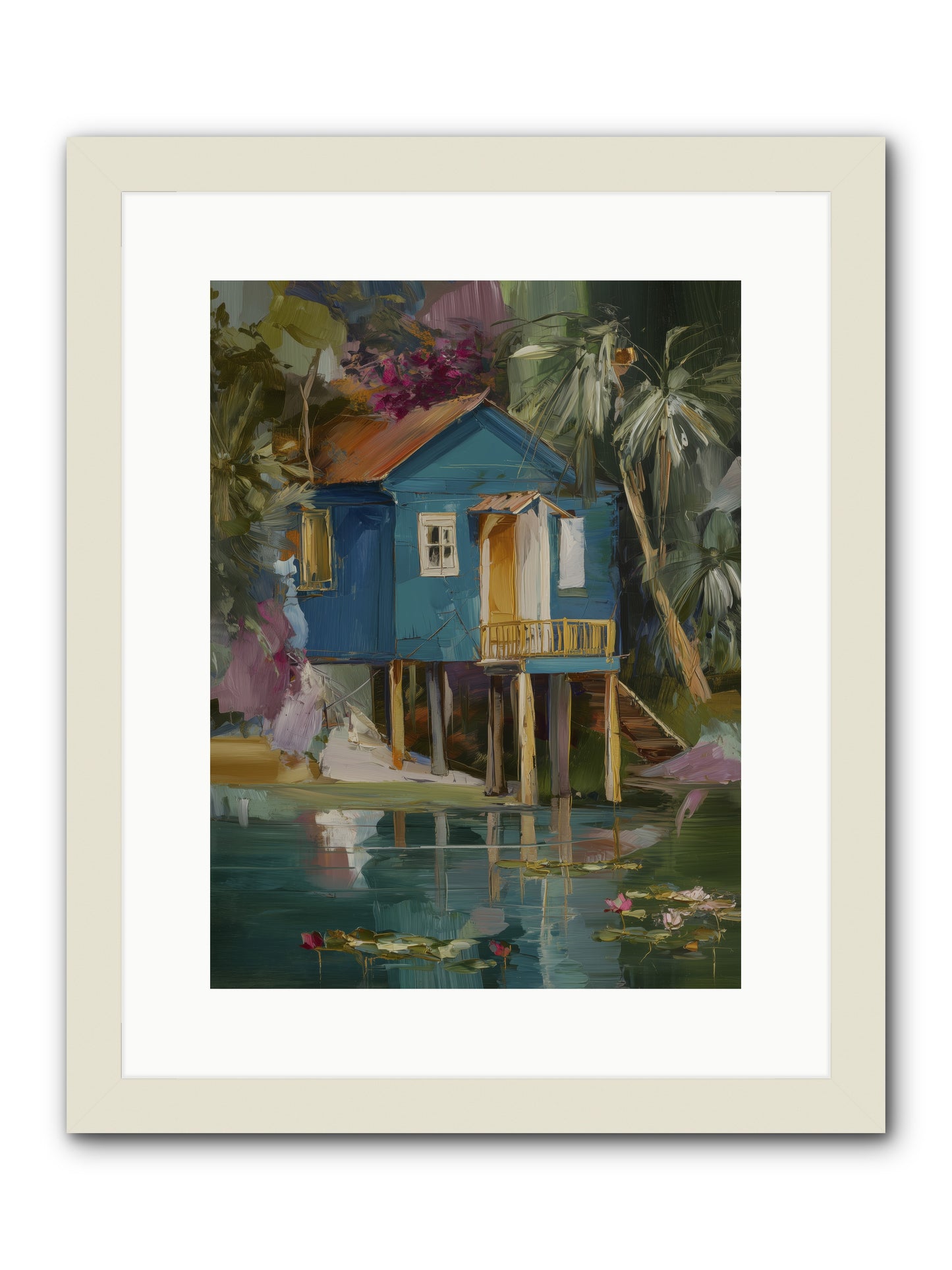 Where Magic Lives -- Framed Print - White 12x16