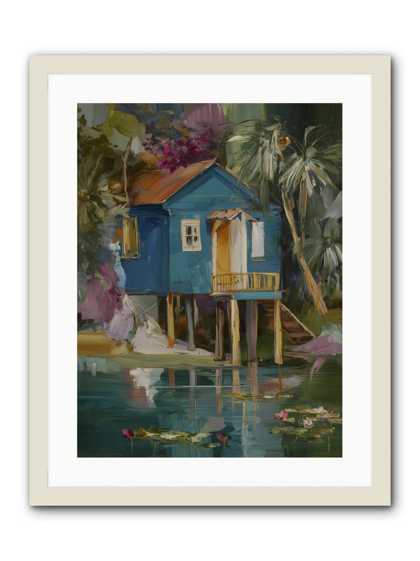 Where Magic Lives -- Framed Print - White 18x24