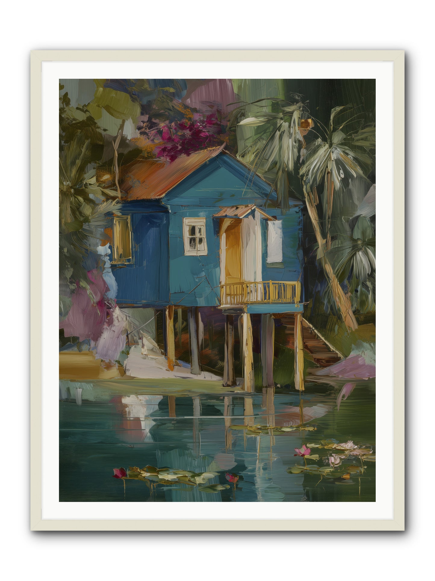 Where Magic Lives -- Framed Print - White 36x48