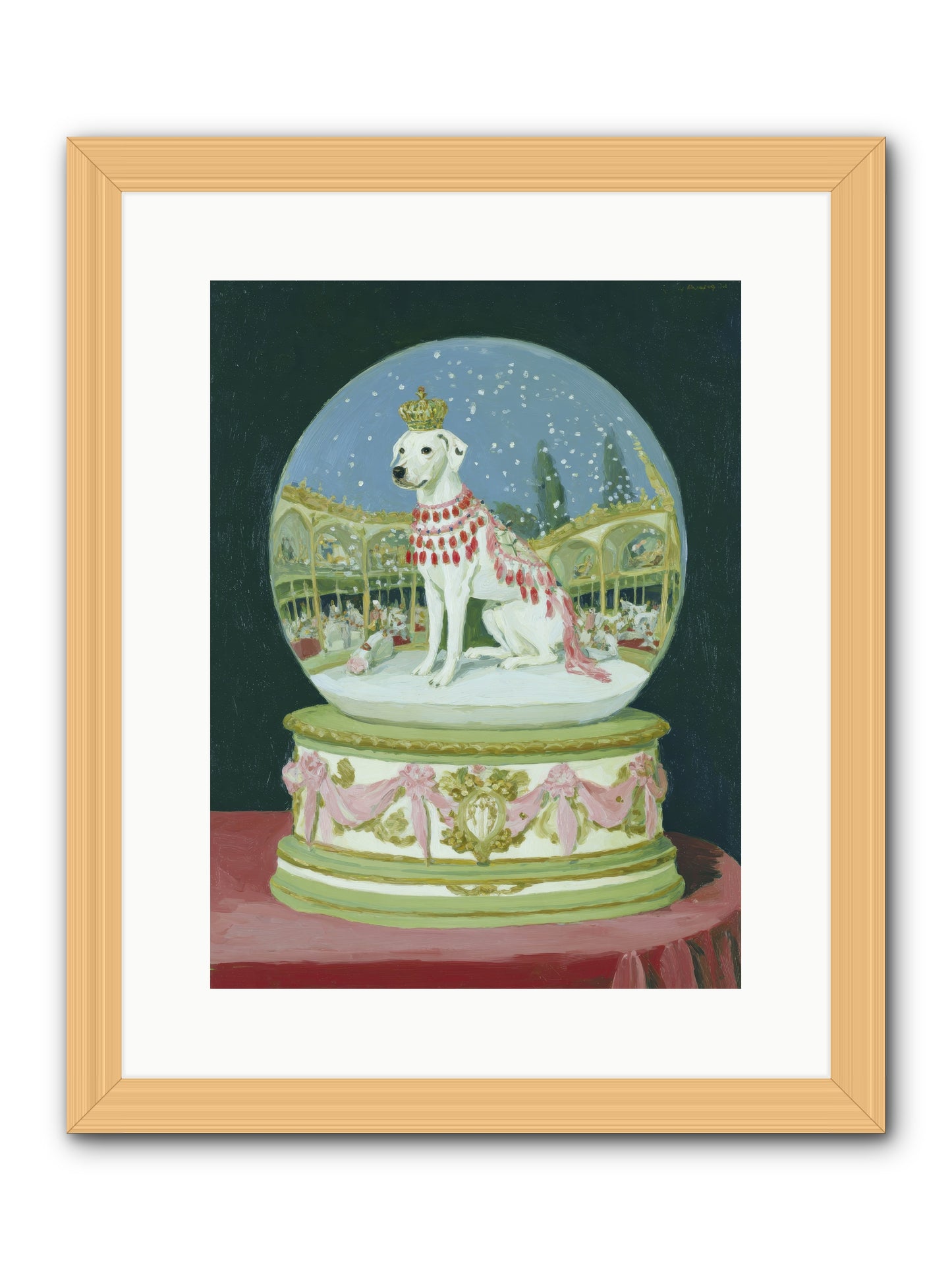 Where Merriment Lives -- Framed Print - Natural 12x16