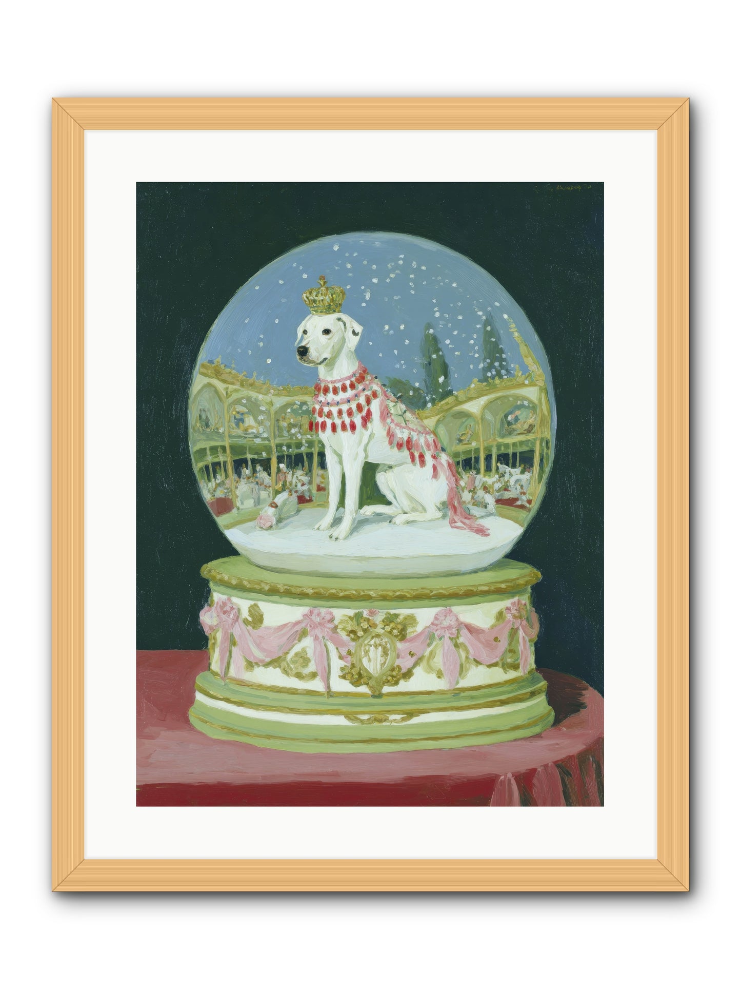 Where Merriment Lives -- Framed Print - Natural 18x24