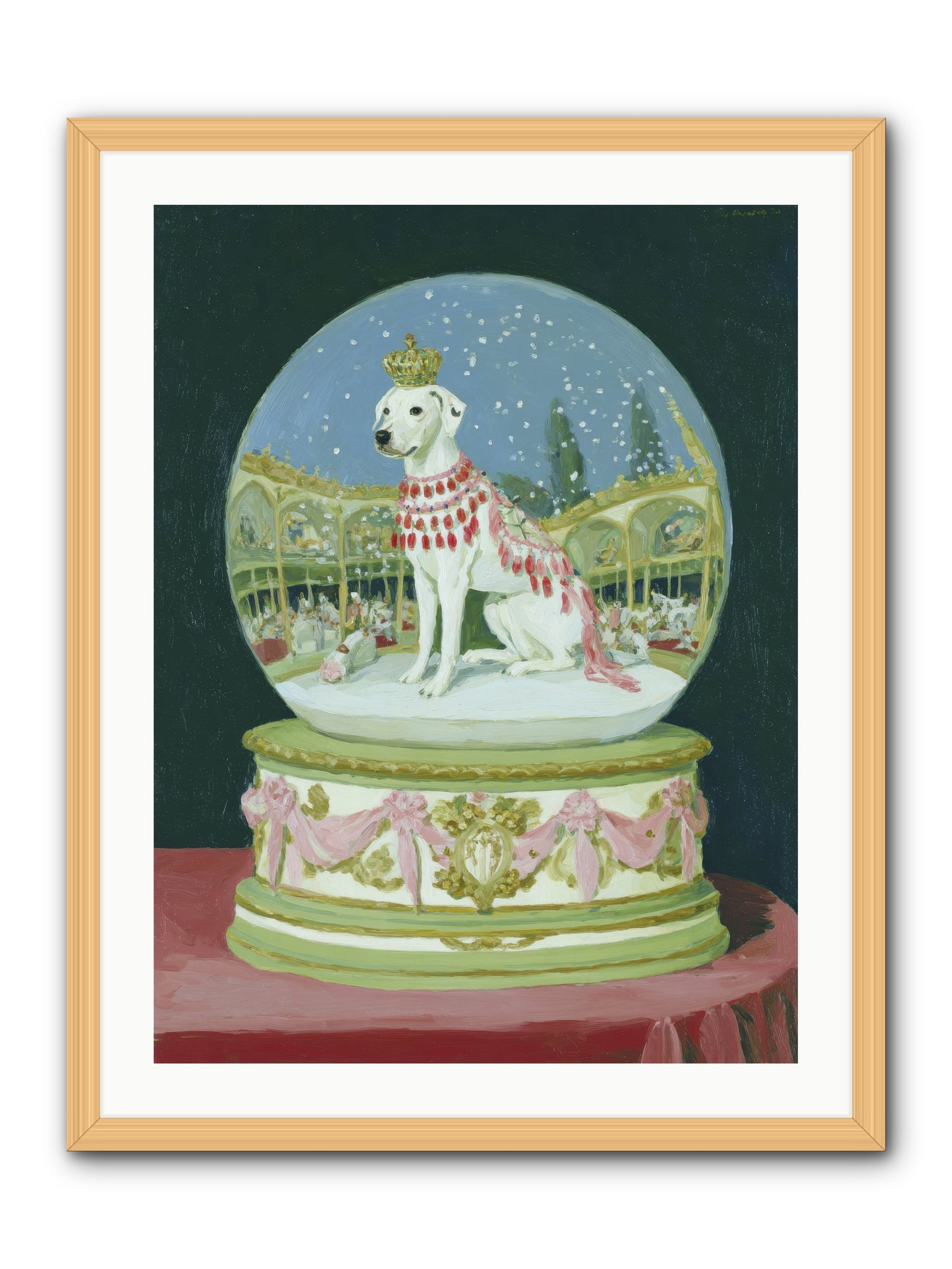 Where Merriment Lives -- Framed Print - Natural 24x32