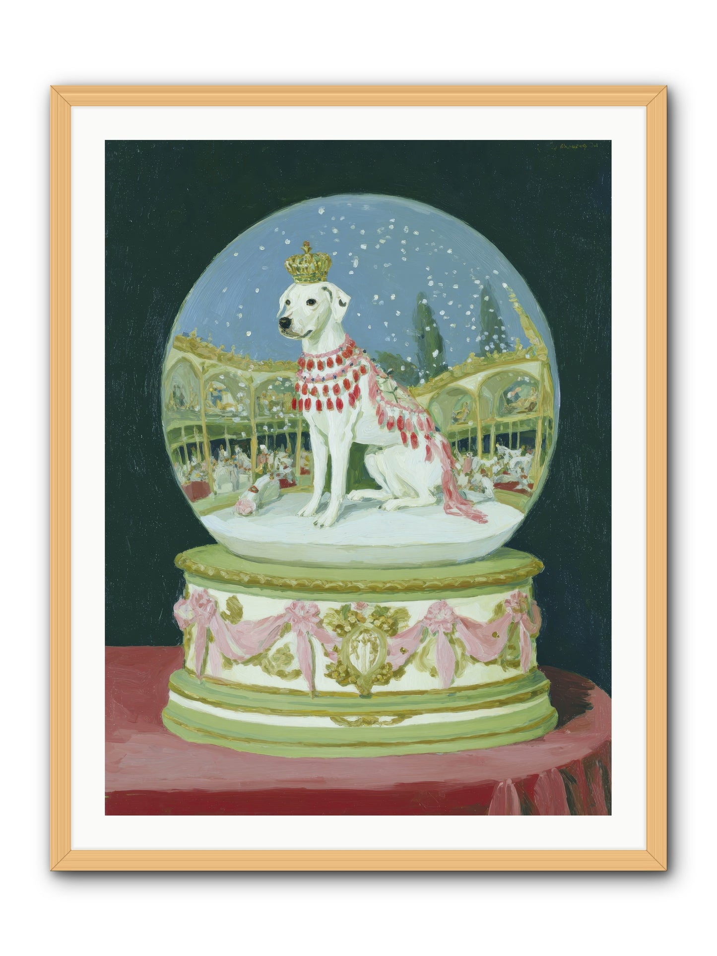 Where Merriment Lives -- Framed Print - Natural 30x40