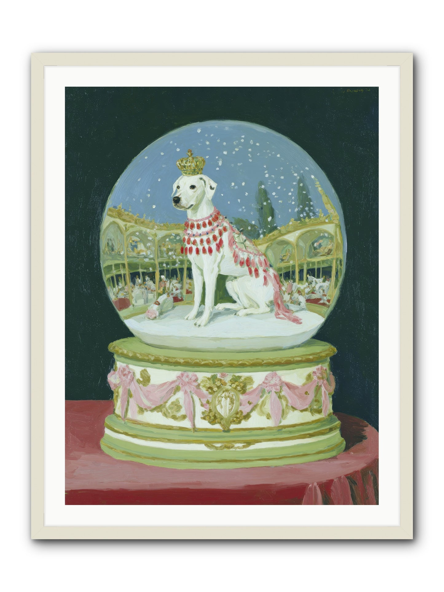 Where Merriment Lives -- Framed Print - White 30x40