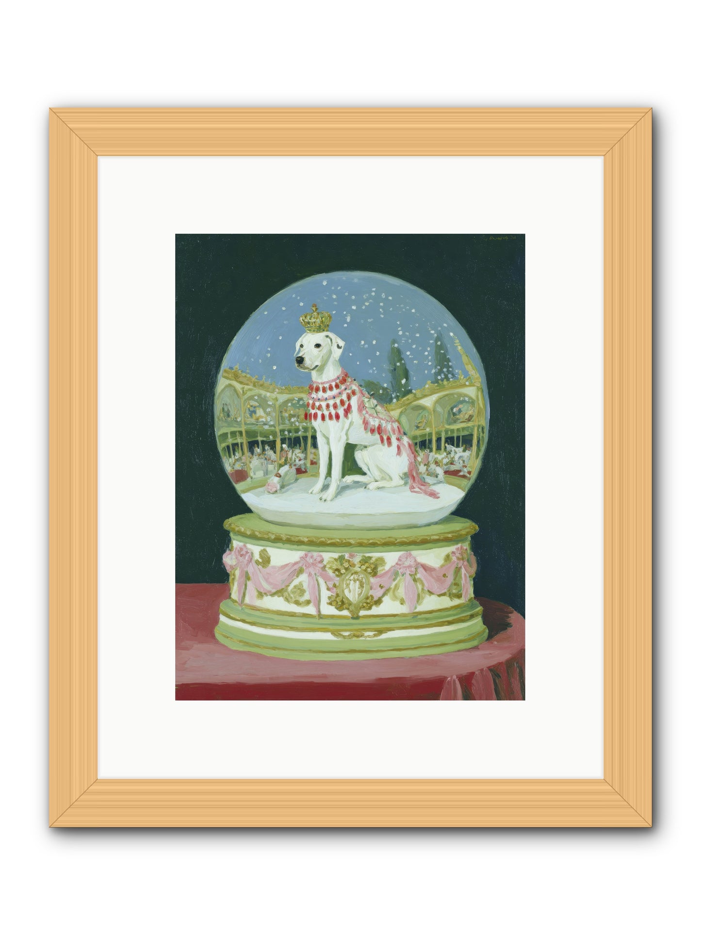 Where Merriment Lives -- Framed Print - Natural 9x12