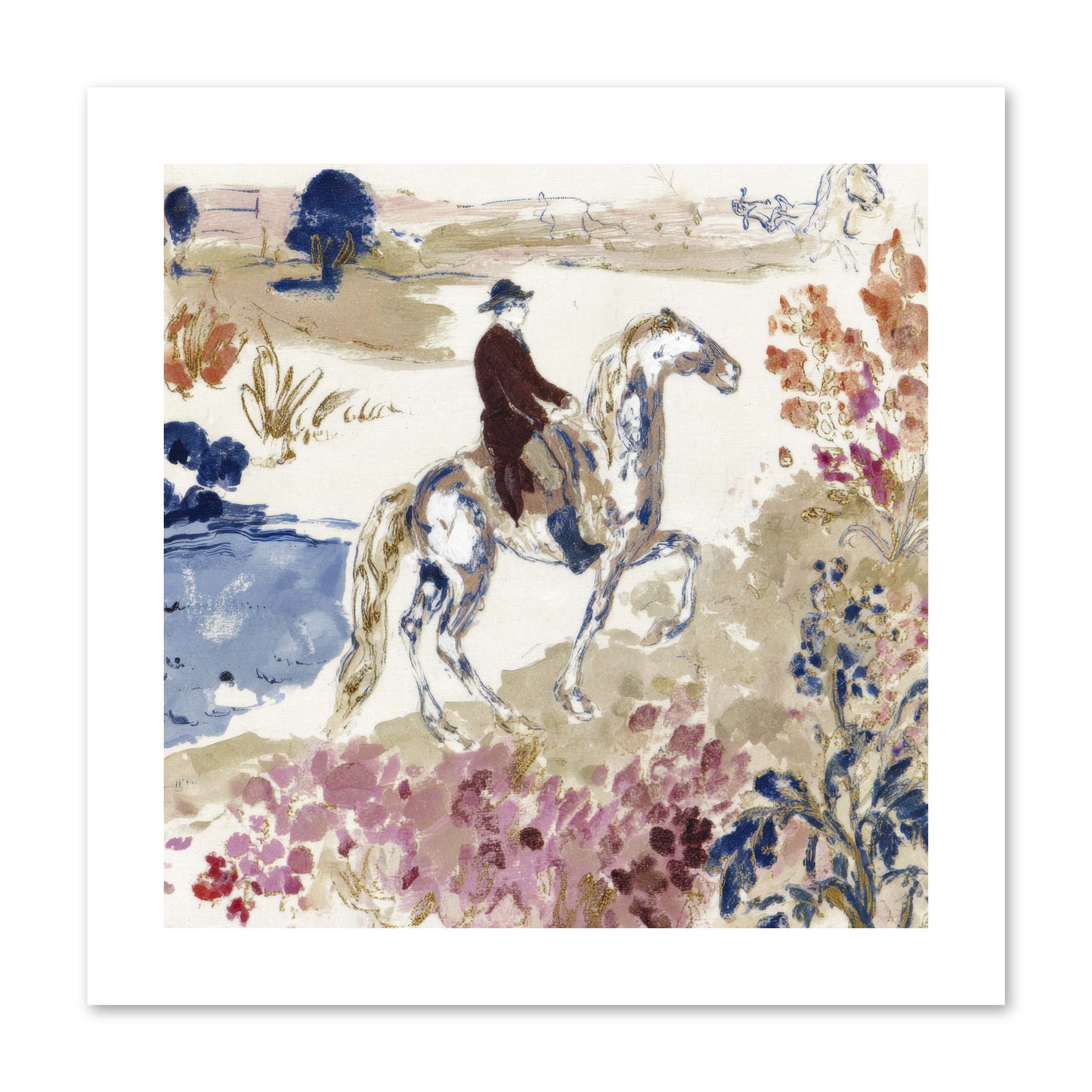 Where Mountains Meet -- Loose Canvas Print 10x10