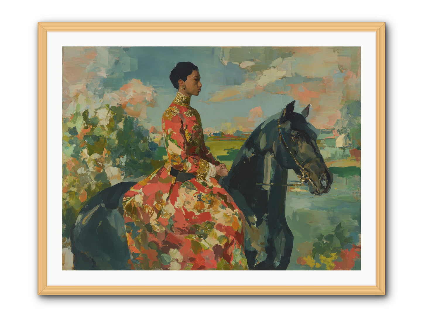 Where Peace Meets Pasture -- Framed Print - Natural 40x30