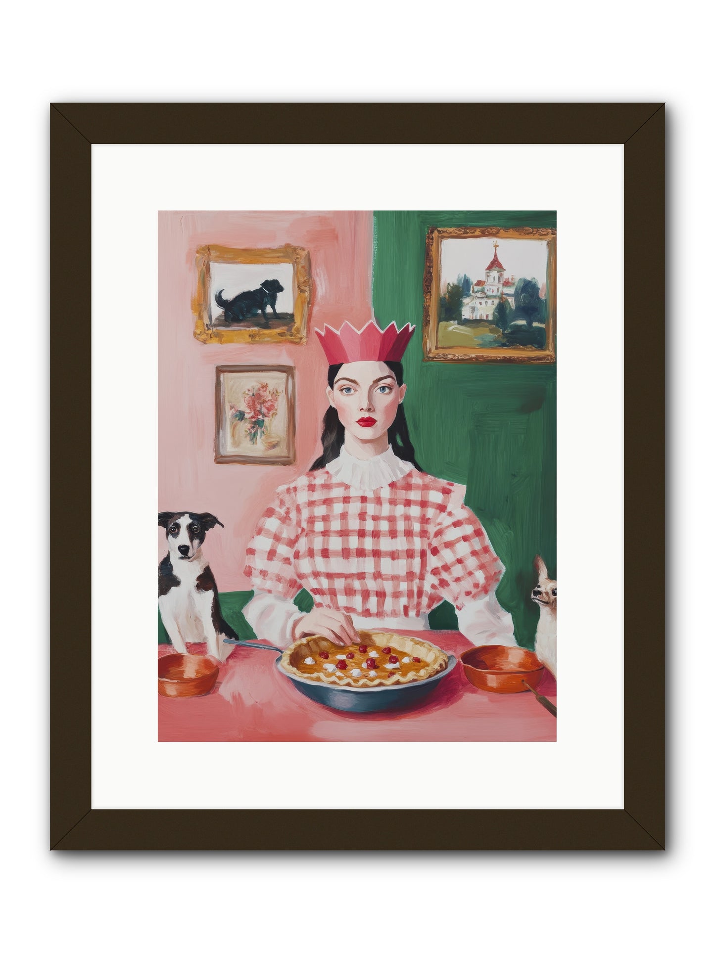 Where Pie Becomes Poetry -- Framed Print - Black 12x16