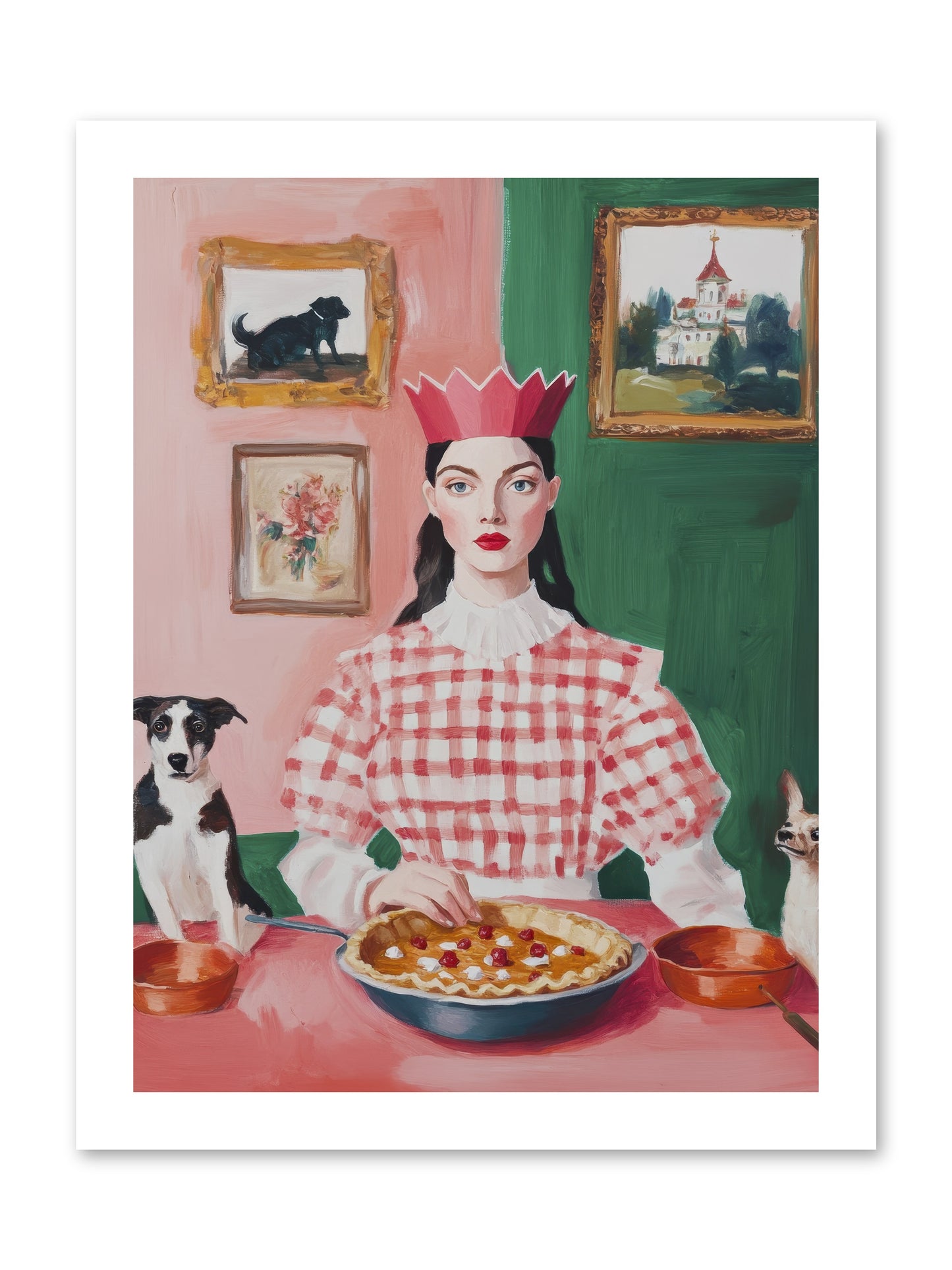 Where Pie Becomes Poetry -- Loose Canvas Print 12x16