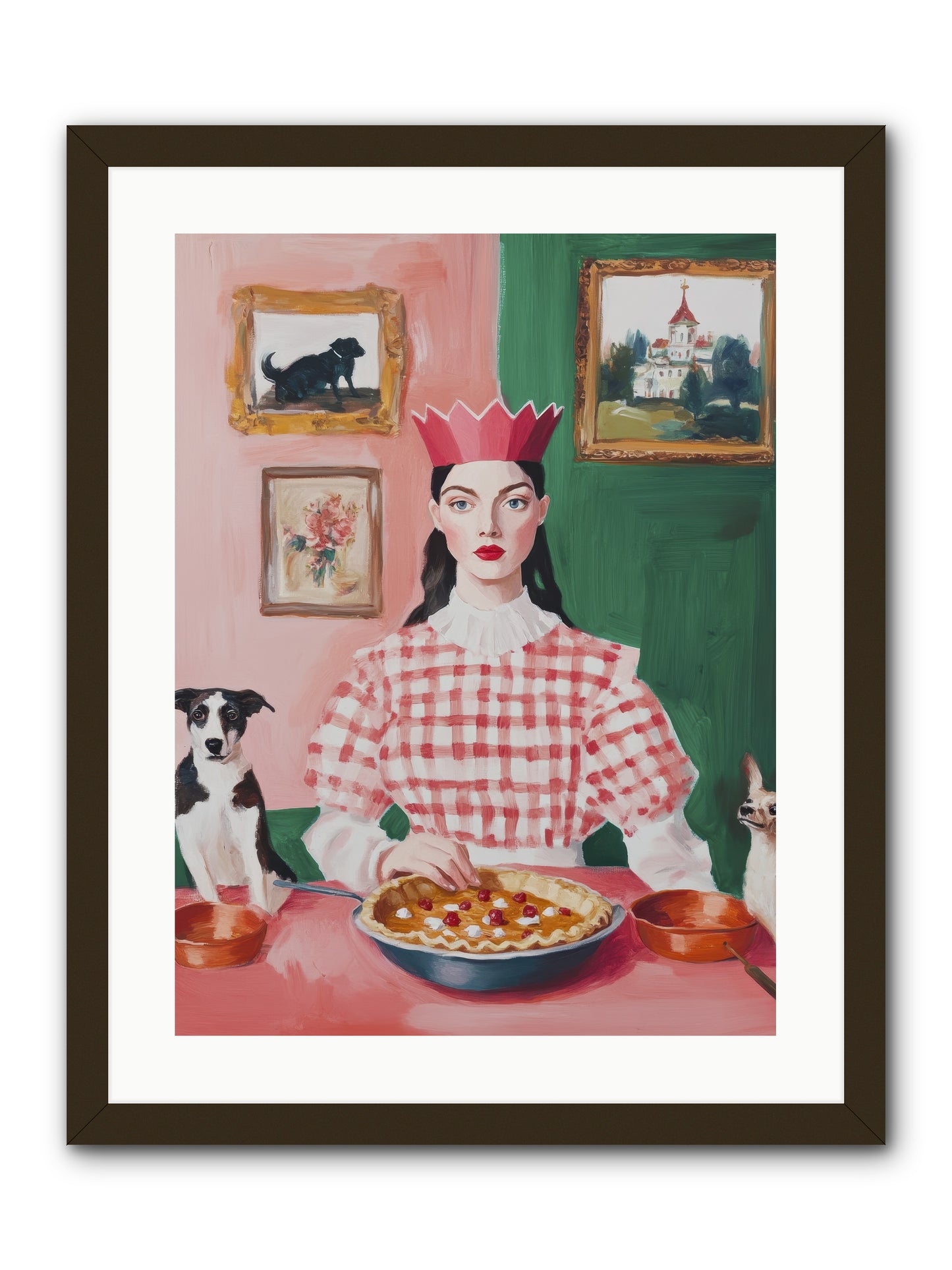 Where Pie Becomes Poetry -- Framed Print - Black 18x24