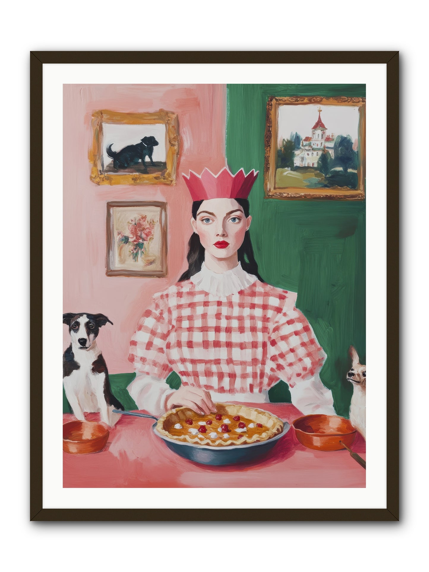 Where Pie Becomes Poetry -- Framed Print - Black 30x40