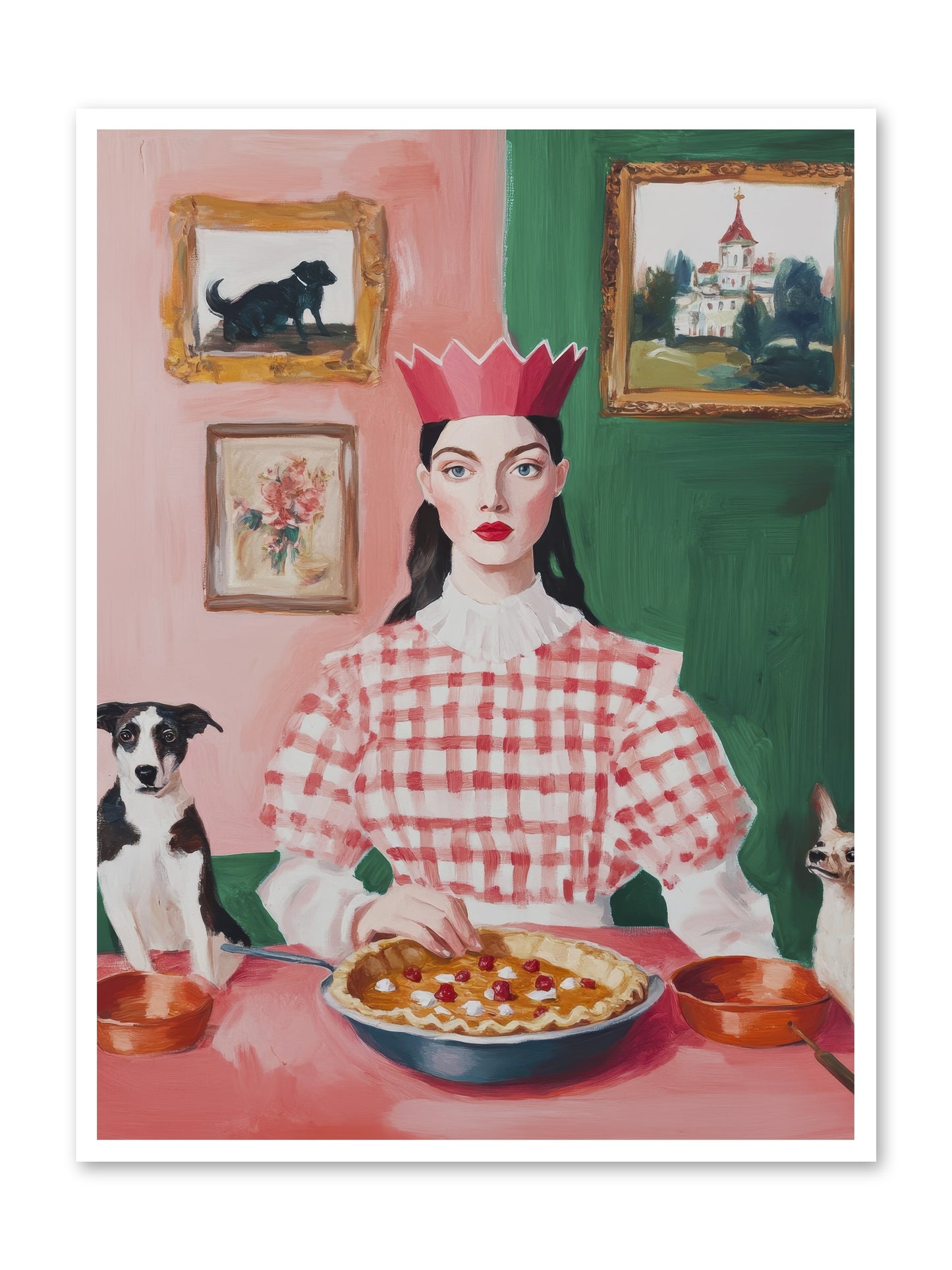 Where Pie Becomes Poetry -- Loose Canvas Print 36x48