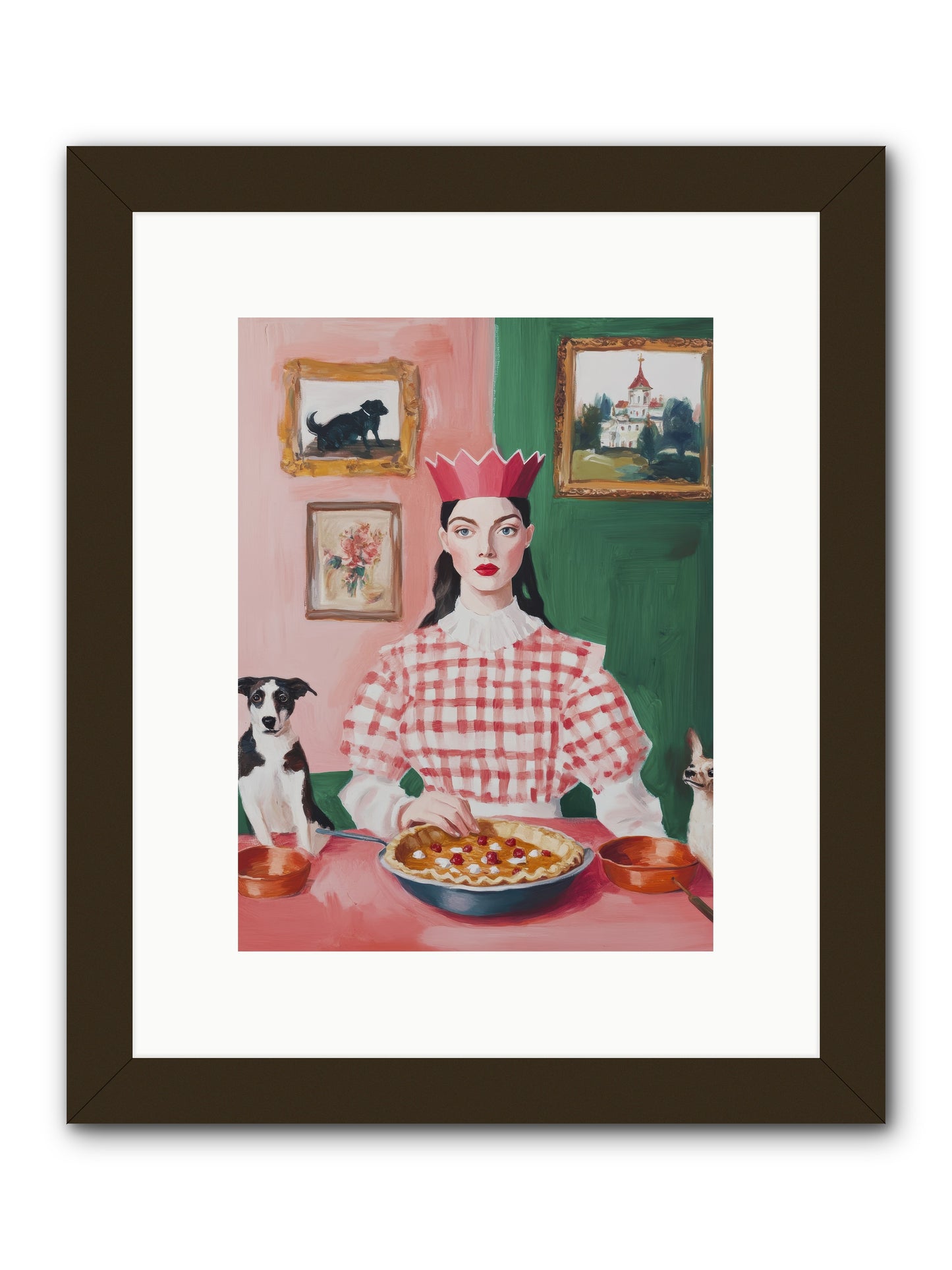 Where Pie Becomes Poetry -- Framed Print - Black 9x12