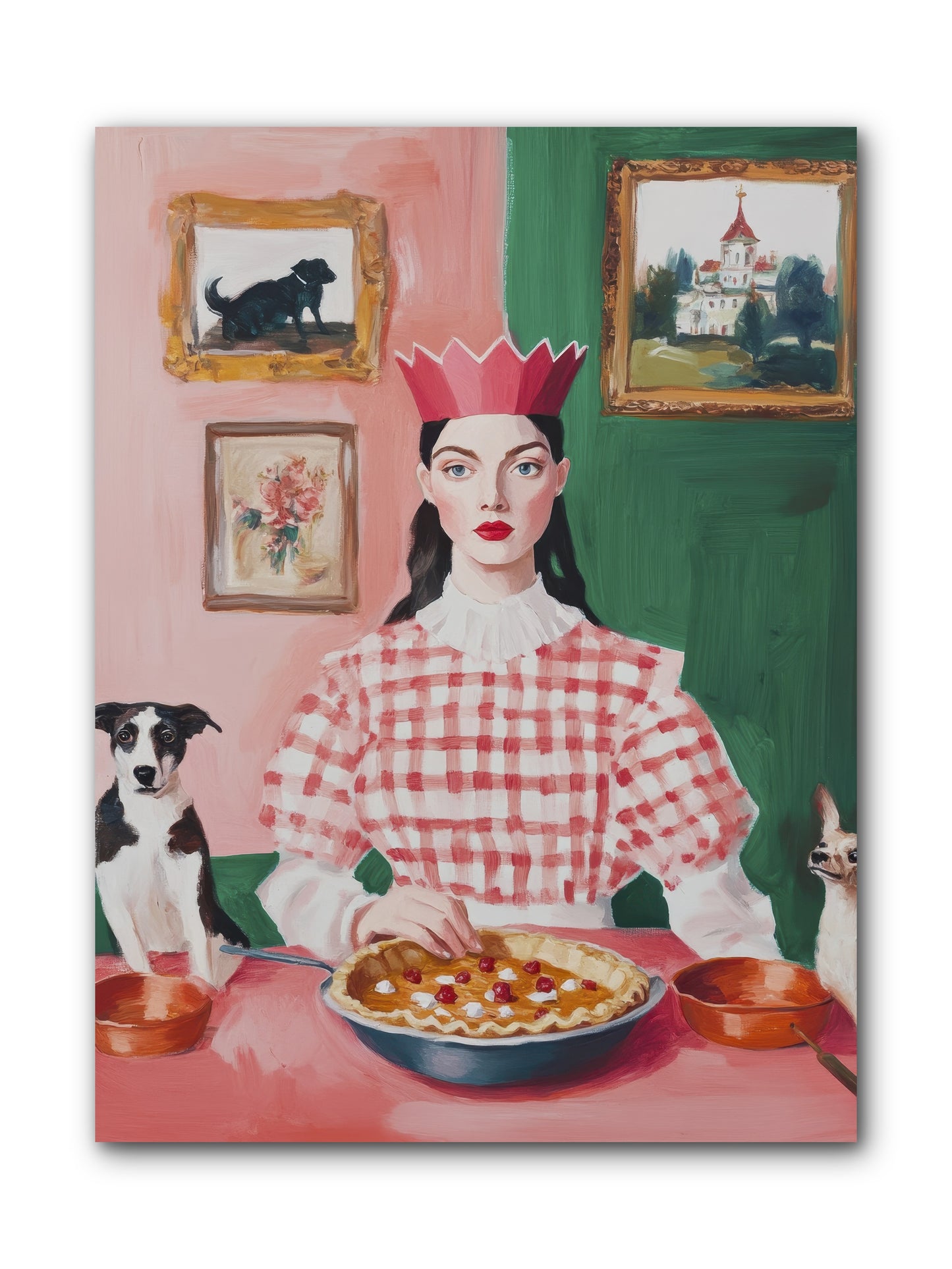 Where Pie Becomes Poetry -- Wrapped Canvas 9x12