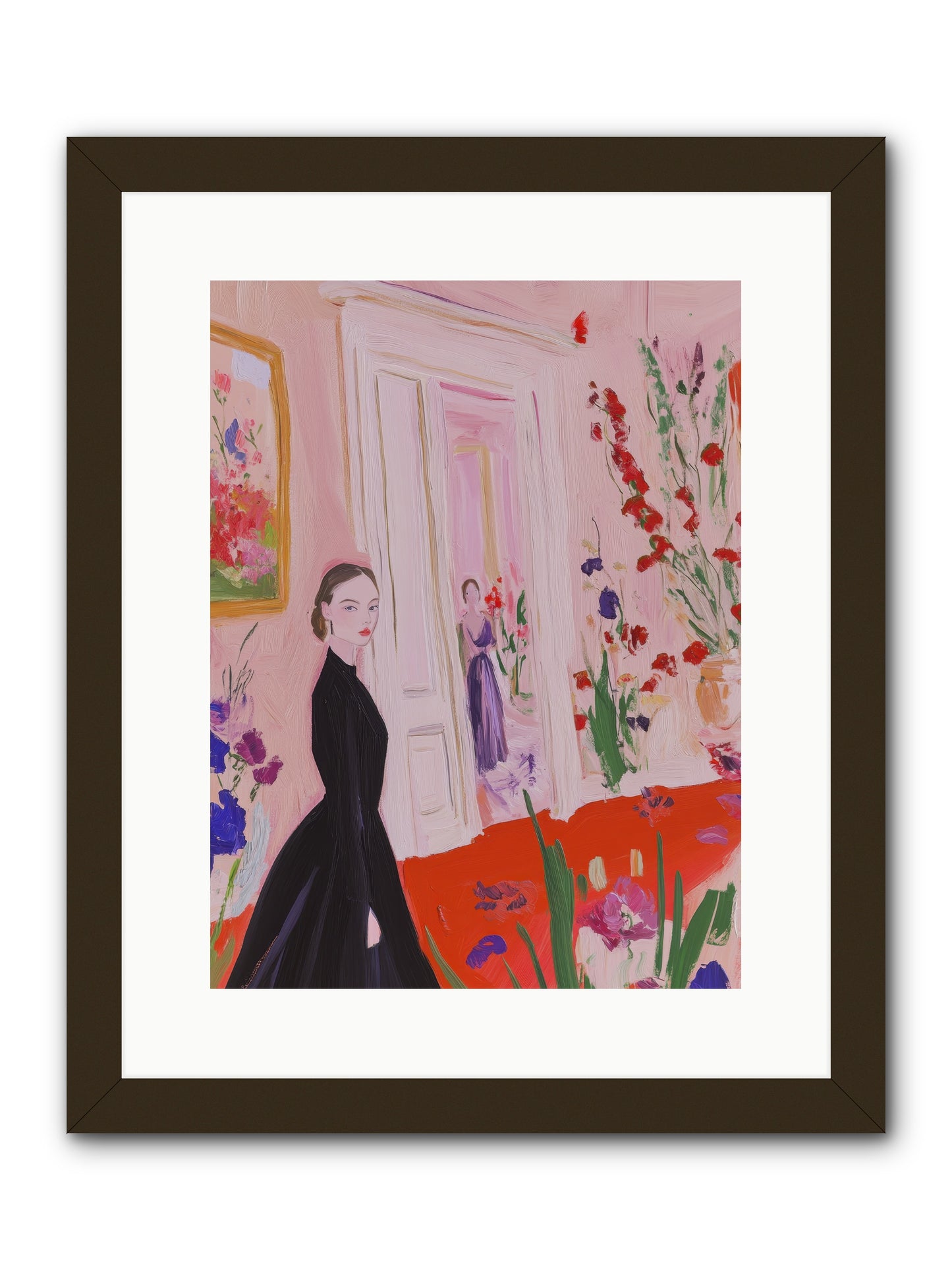 Where Plenty Paints The World -- Framed Print - Black 12x16