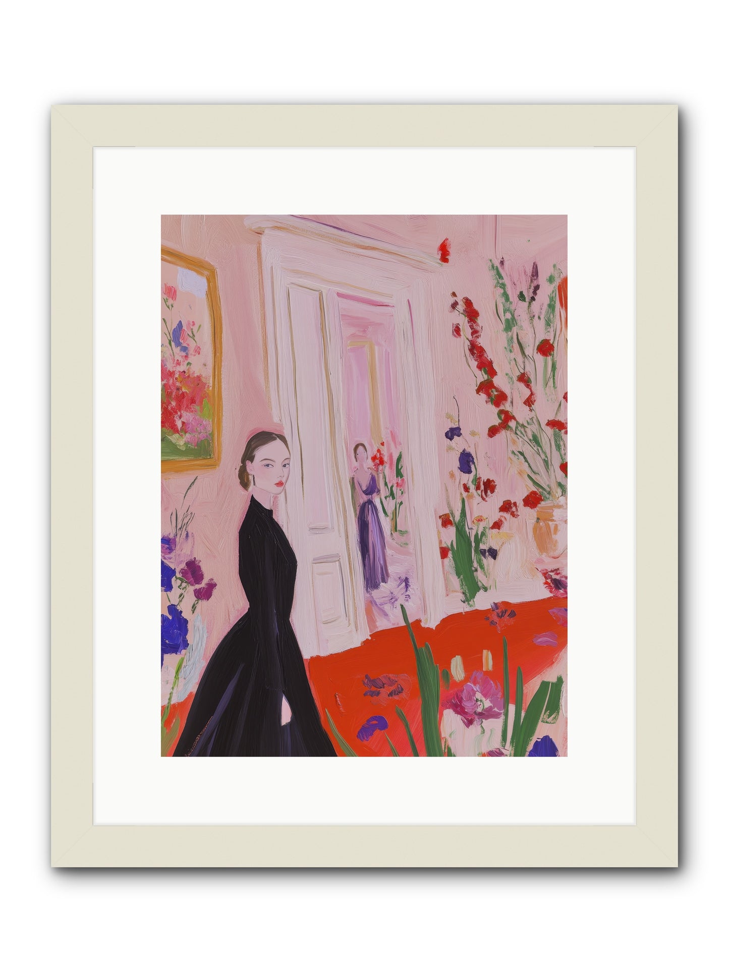 Where Plenty Paints The World -- Framed Print - White 12x16