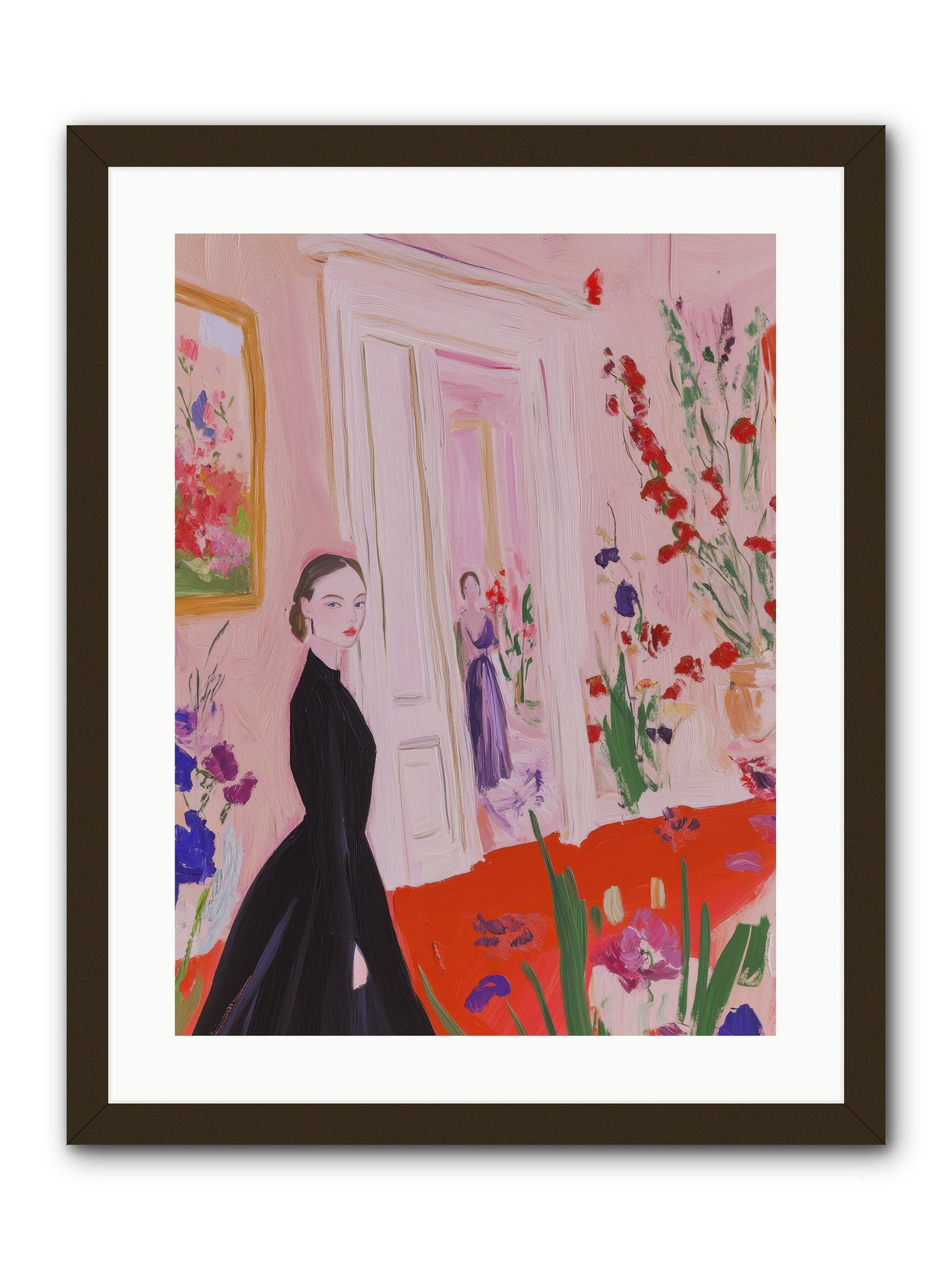 Where Plenty Paints The World -- Framed Print - Black 18x24