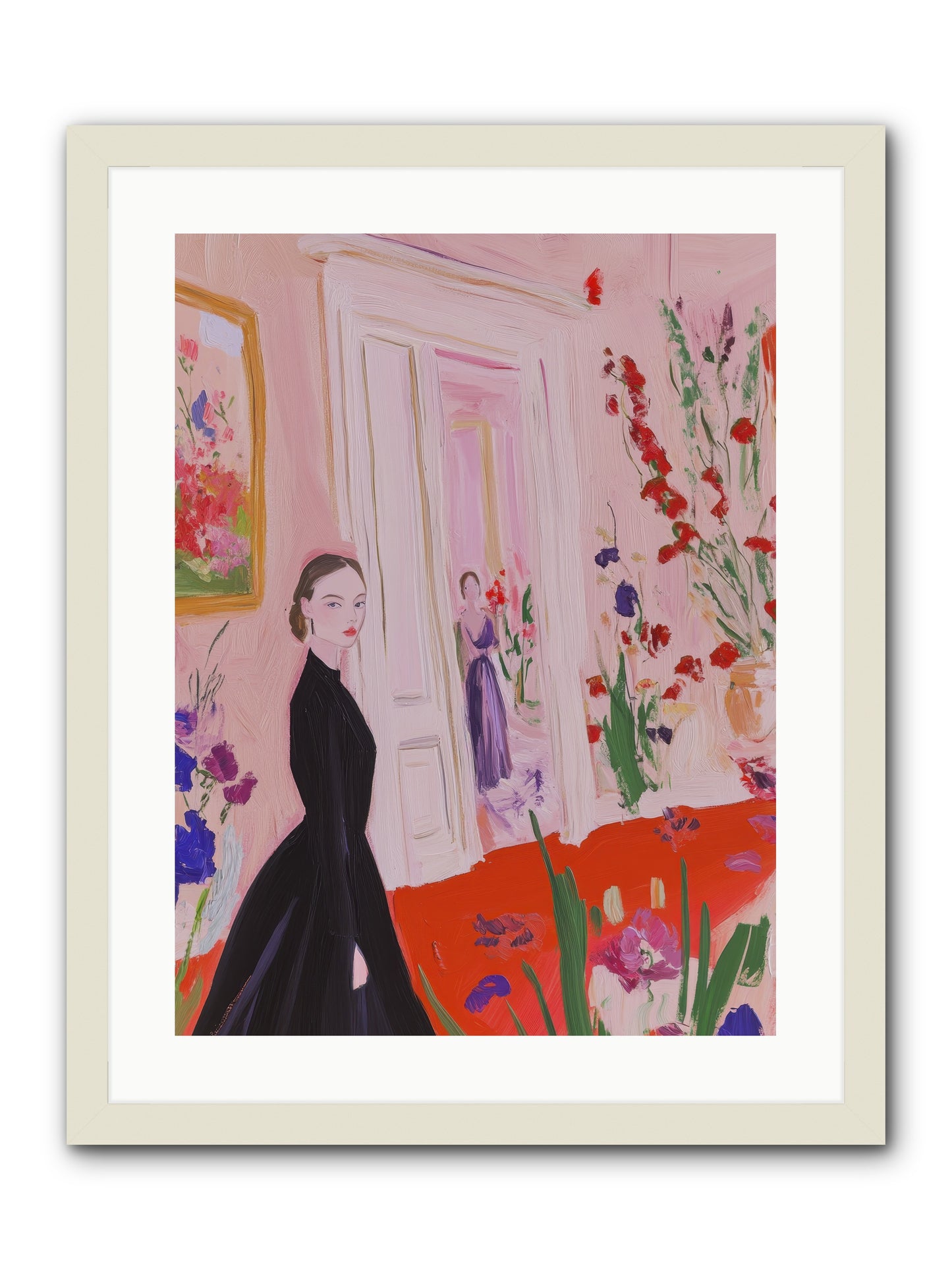 Where Plenty Paints The World -- Framed Print - White 18x24