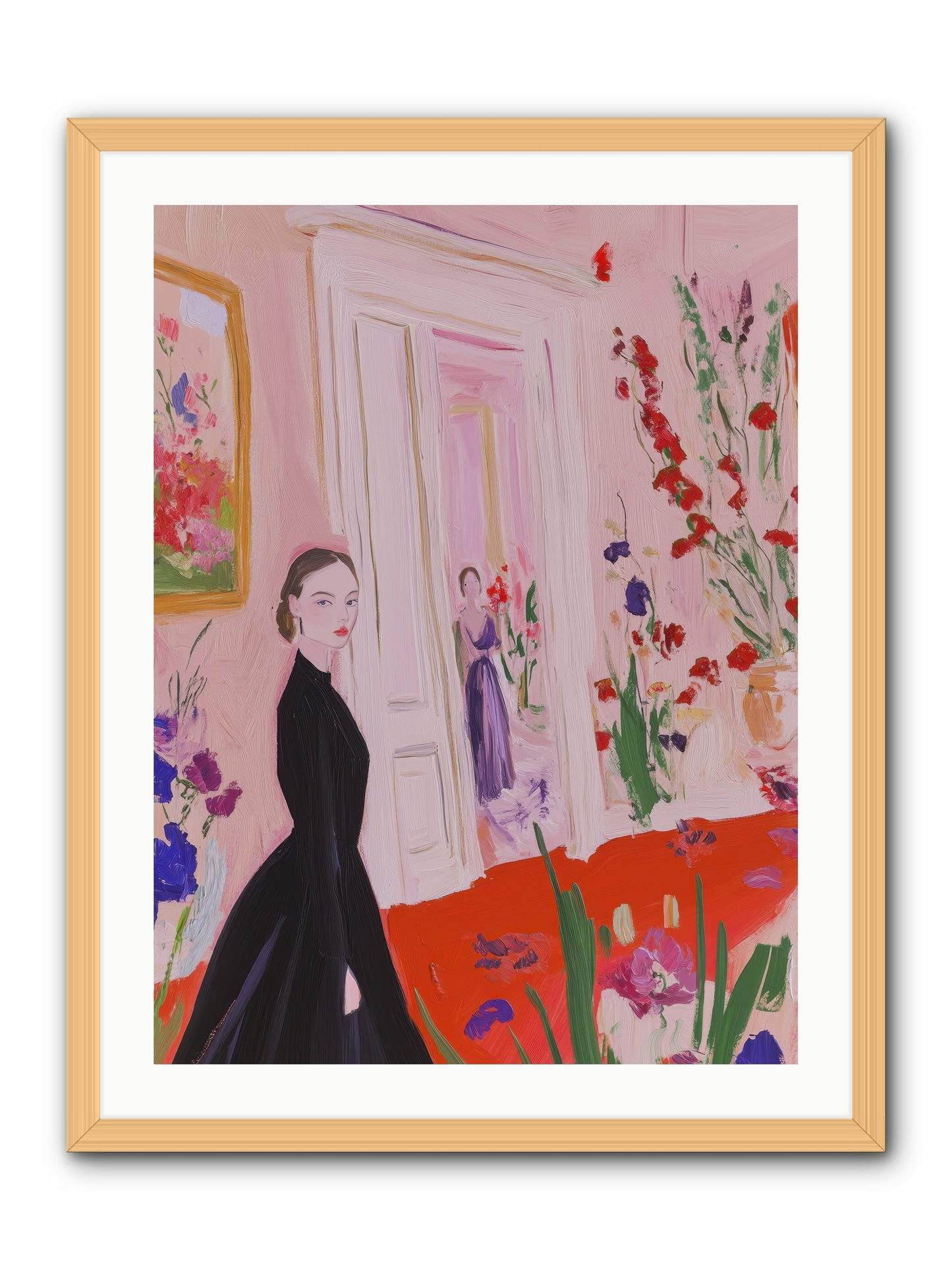 Where Plenty Paints The World -- Framed Print - Natural 24x32