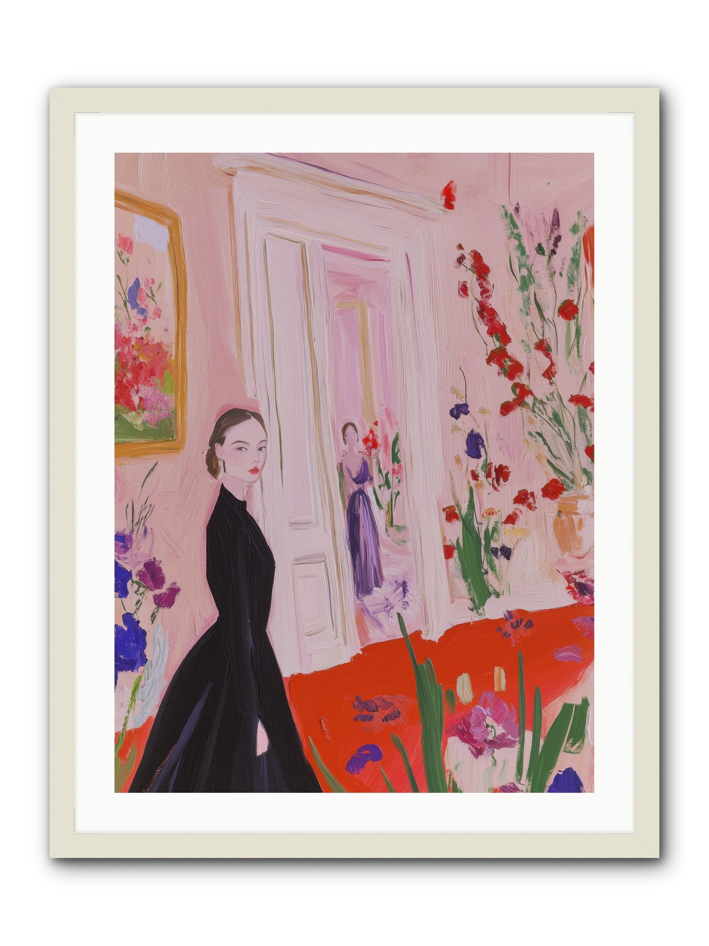 Where Plenty Paints The World -- Framed Print - White 24x32