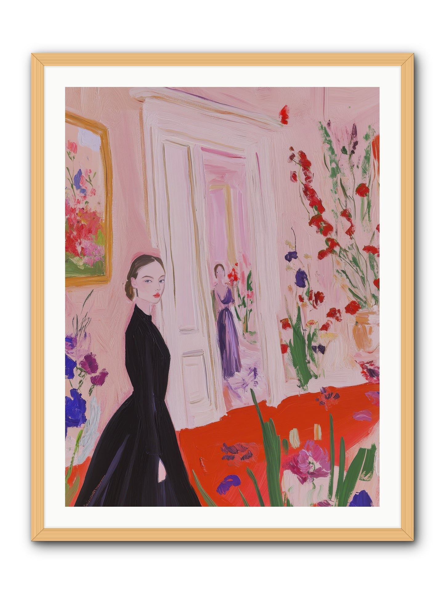 Where Plenty Paints The World -- Framed Print - Natural 30x40