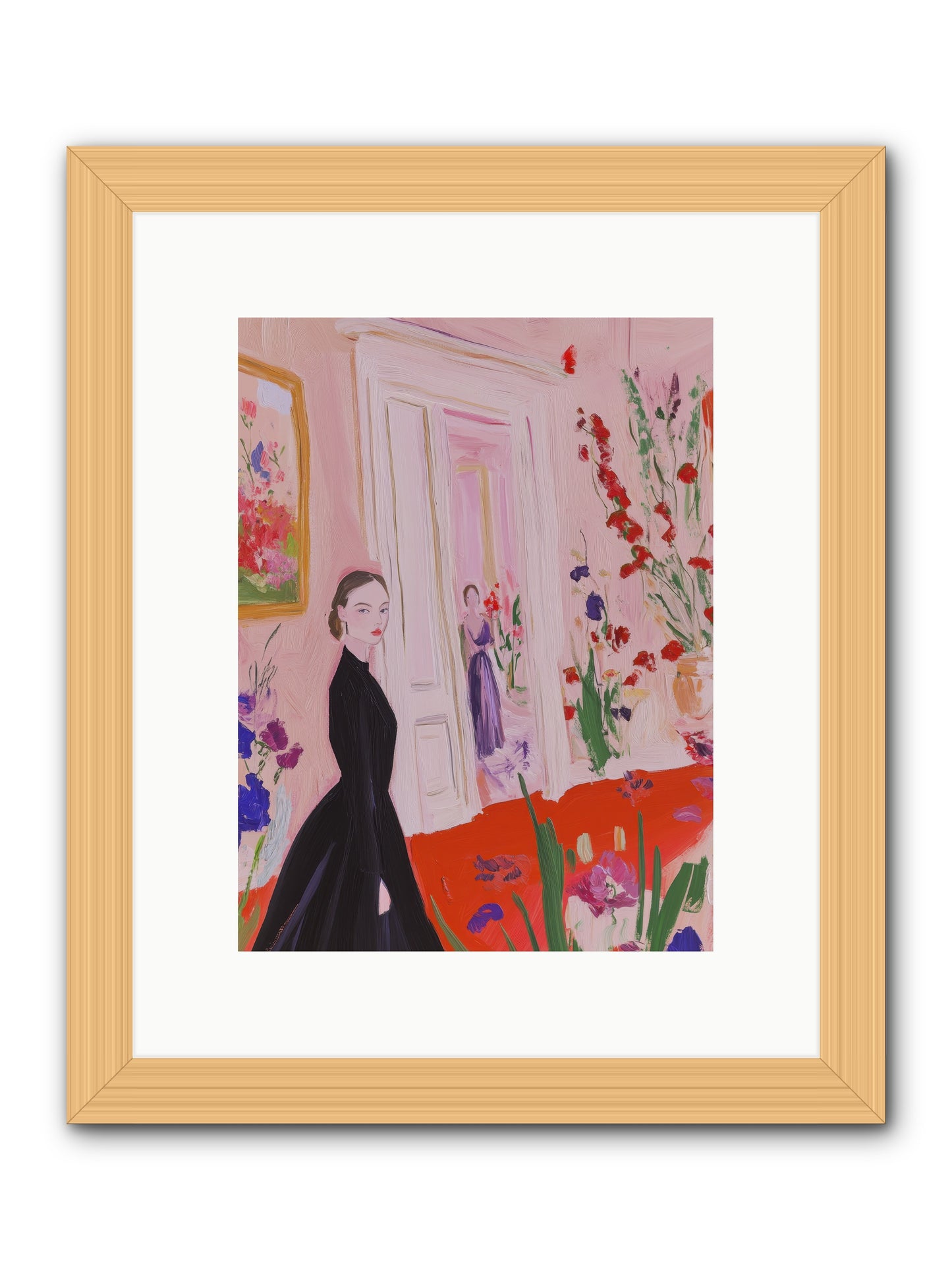 Where Plenty Paints The World -- Framed Print - Natural 9x12