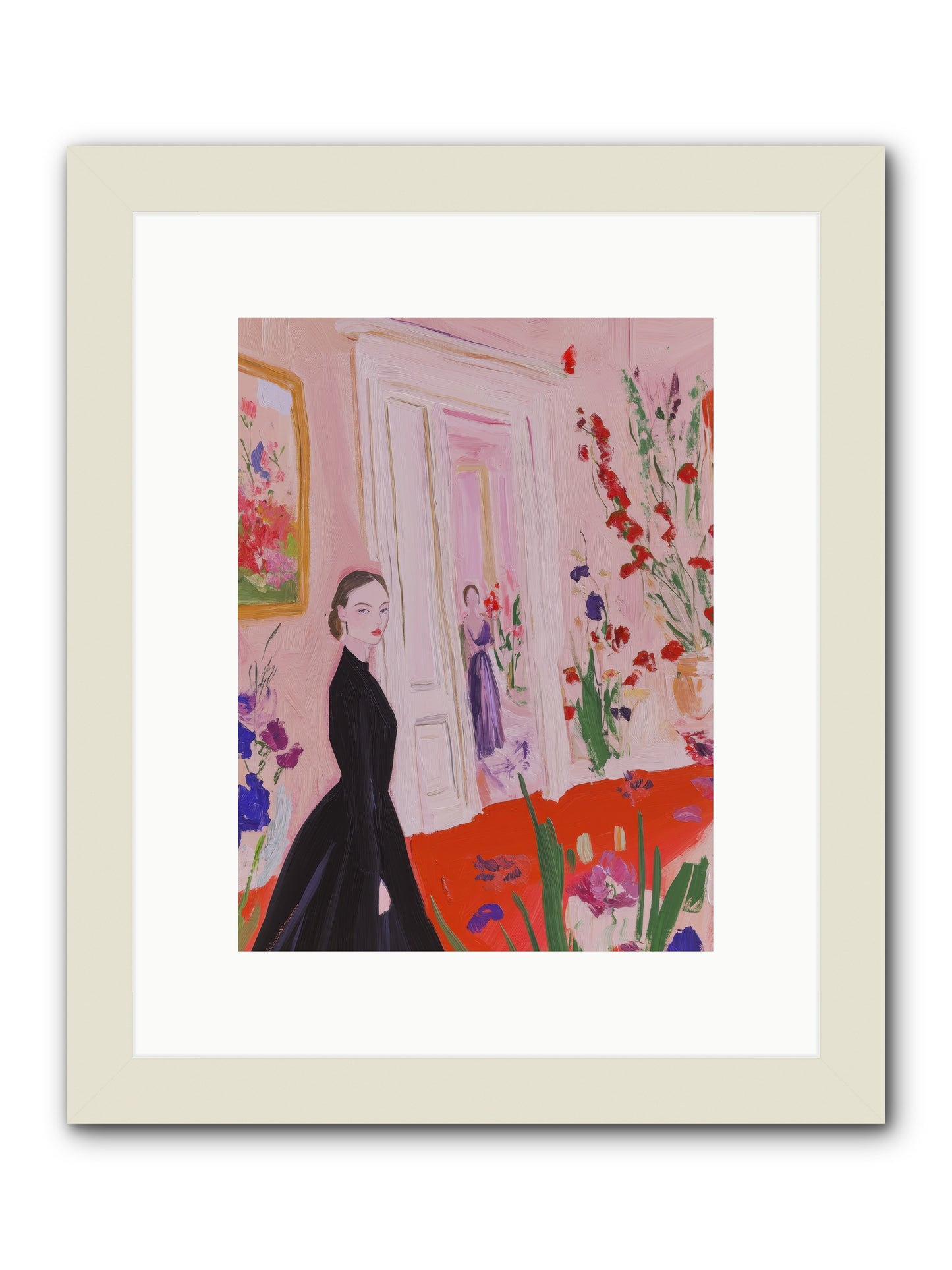 Where Plenty Paints The World -- Framed Print - White 9x12