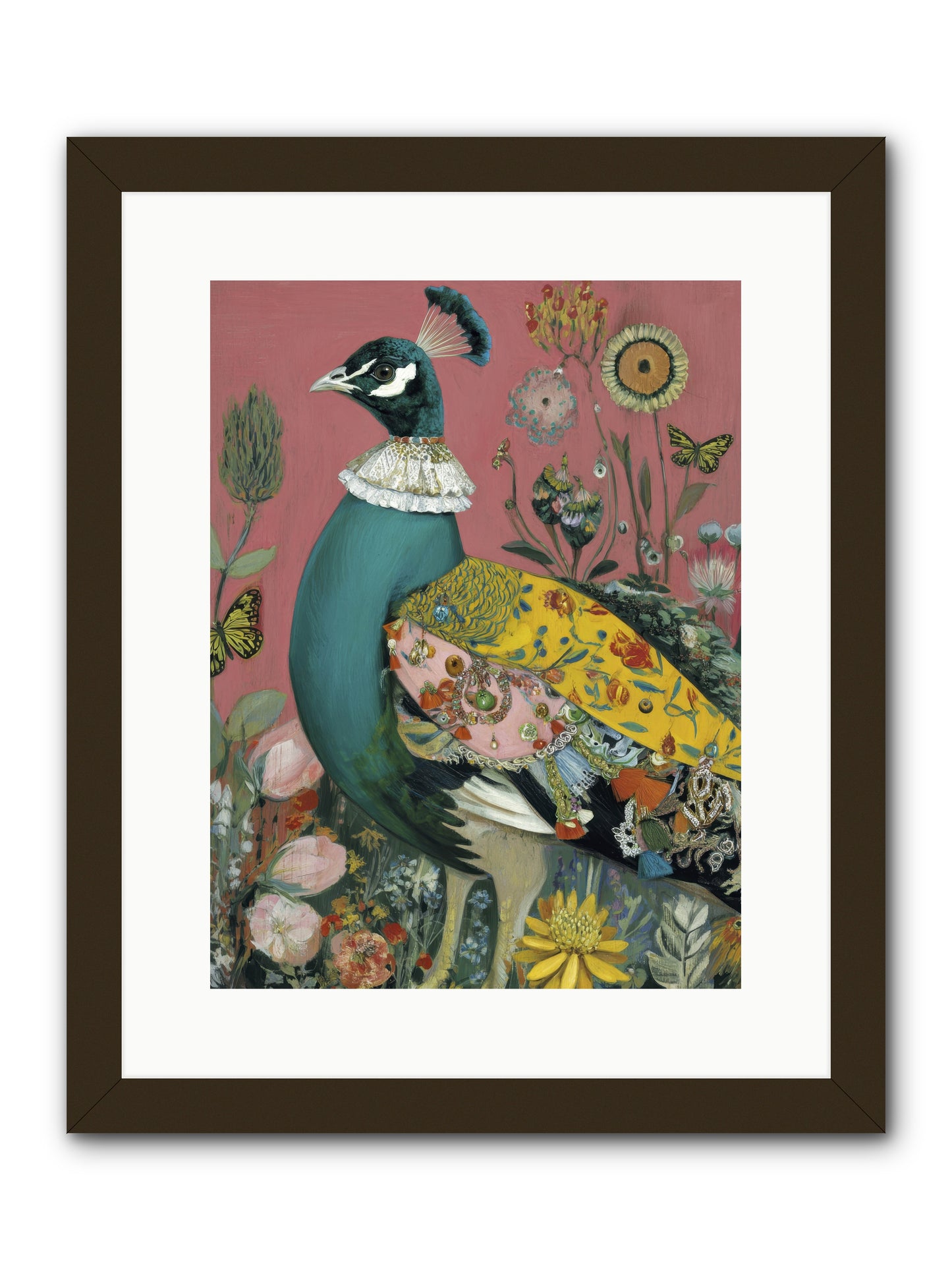 Where Rubies Grow on Vines -- Framed Print - Black 12x16