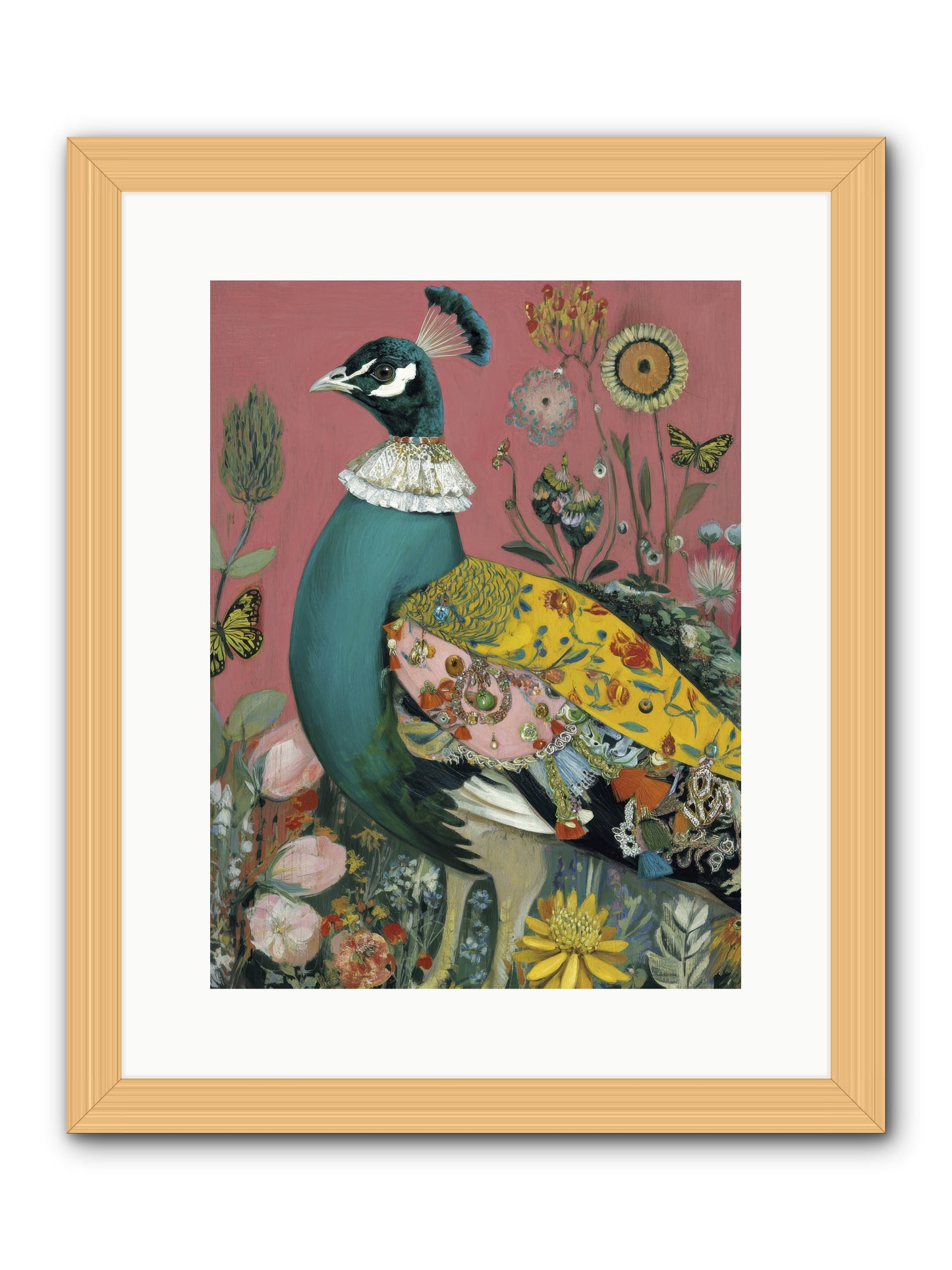 Where Rubies Grow on Vines -- Framed Print - Natural 12x16