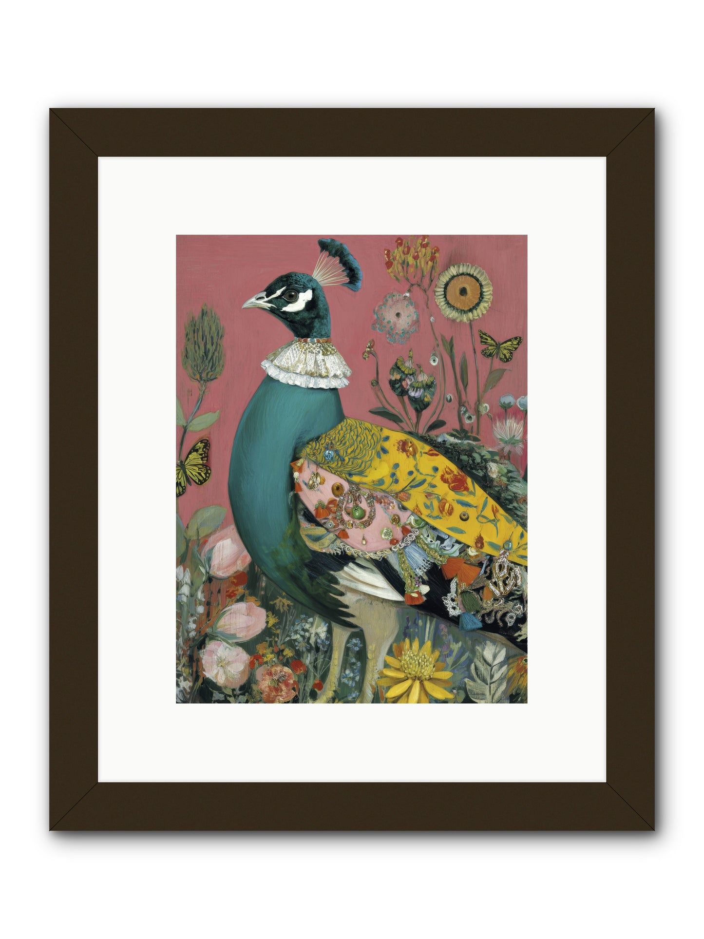 Where Rubies Grow on Vines -- Framed Print - Black 9x12