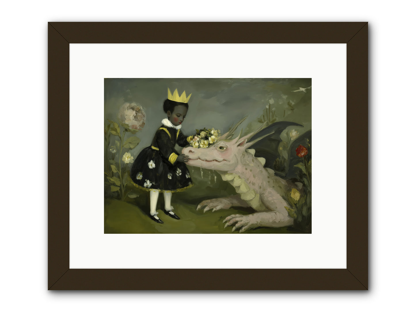 Where Scales Meet Wonder -- Framed Print - Black 12x9