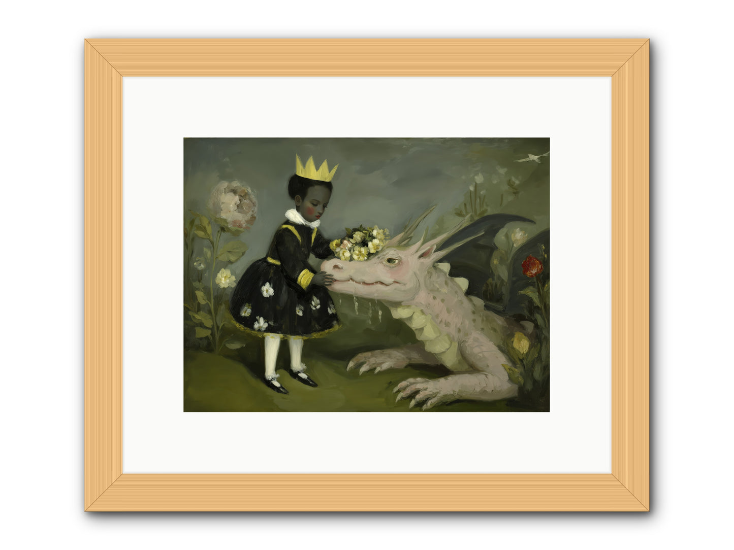 Where Scales Meet Wonder -- Framed Print - Natural 12x9