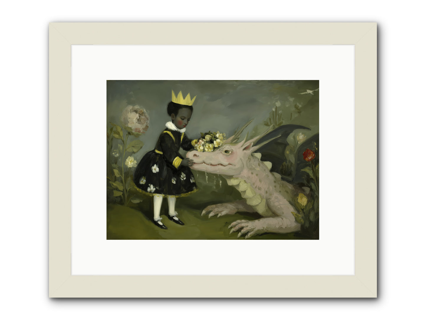 Where Scales Meet Wonder -- Framed Print - White 12x9