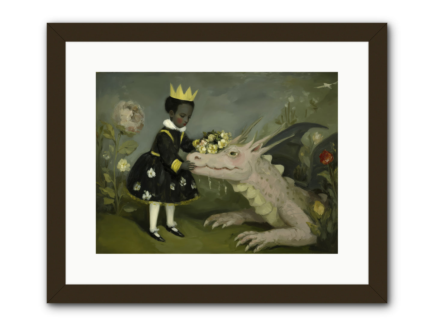 Where Scales Meet Wonder -- Framed Print - Black 16x12