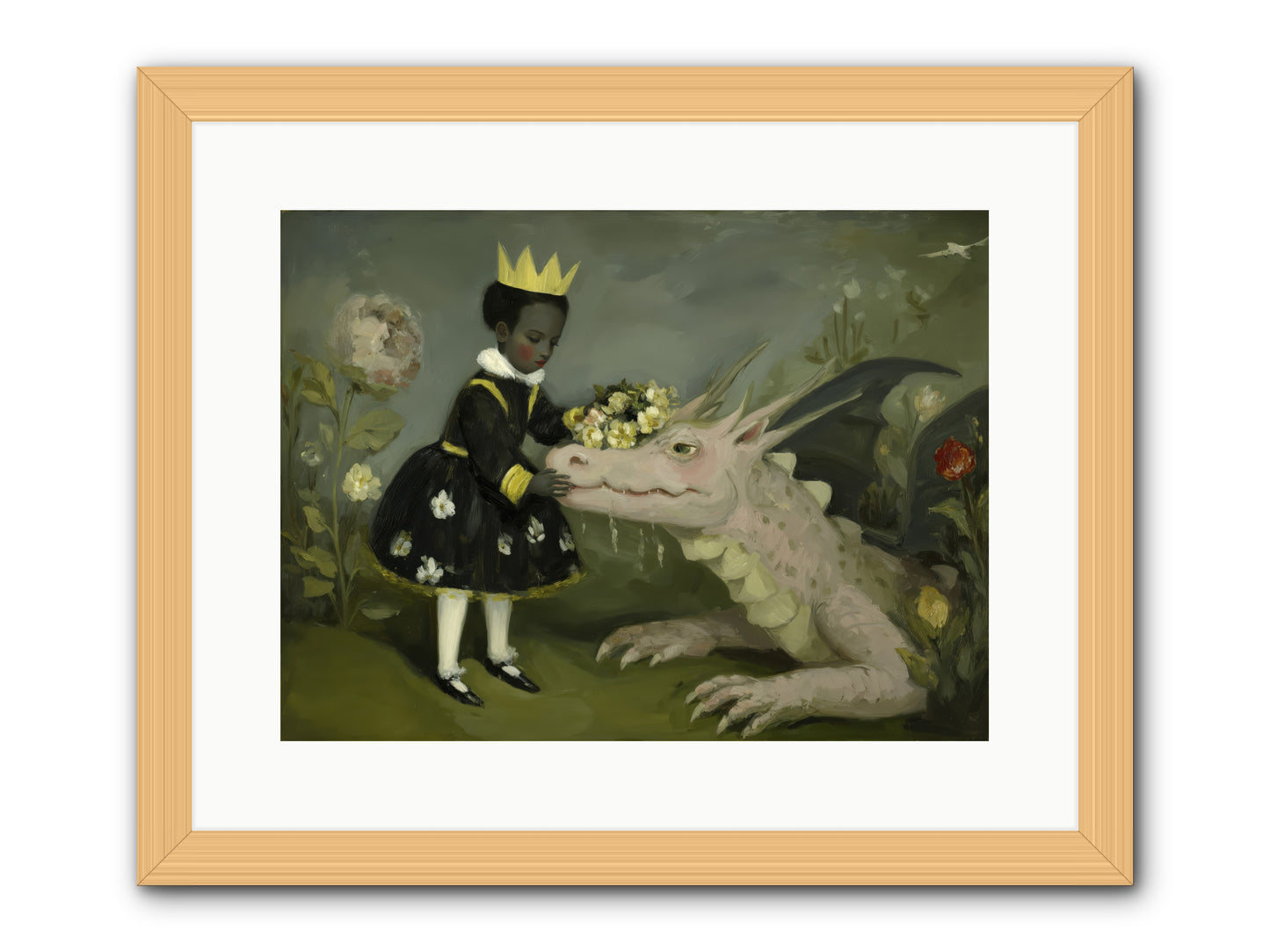 Where Scales Meet Wonder -- Framed Print - Natural 16x12