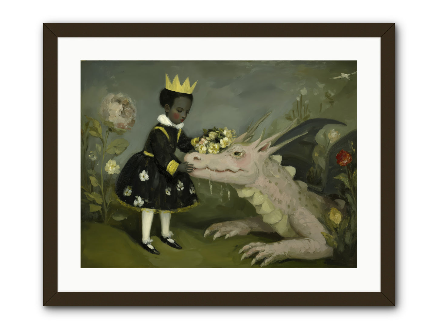 Where Scales Meet Wonder -- Framed Print - Black 24x18