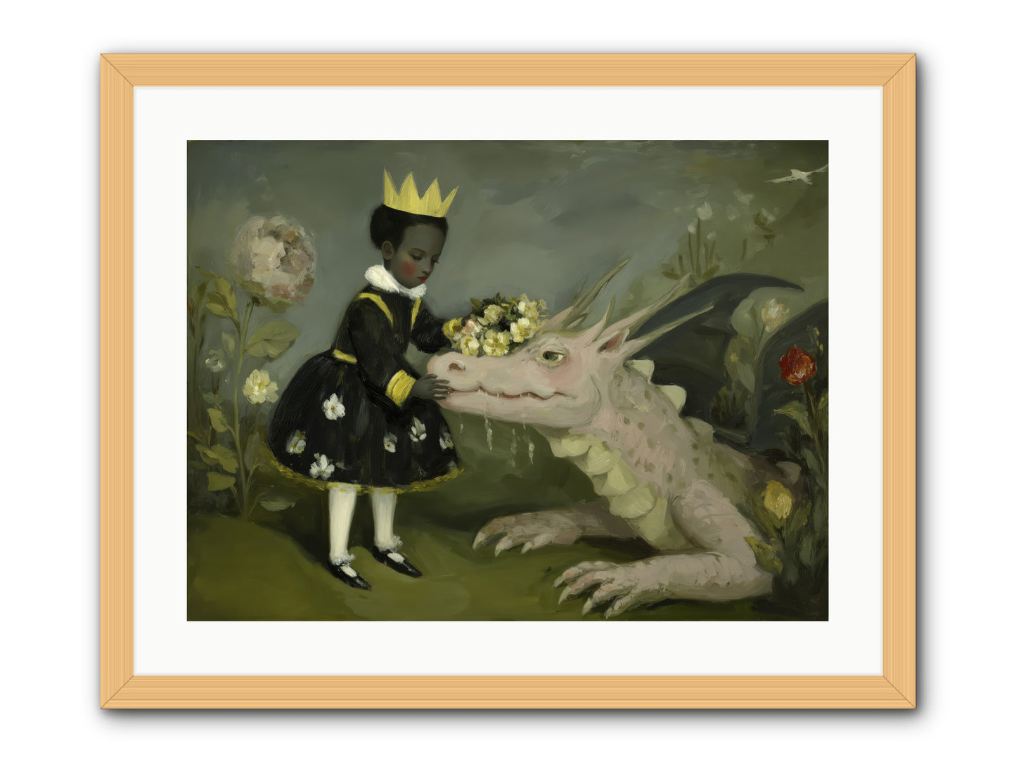 Where Scales Meet Wonder -- Framed Print - Natural 24x18