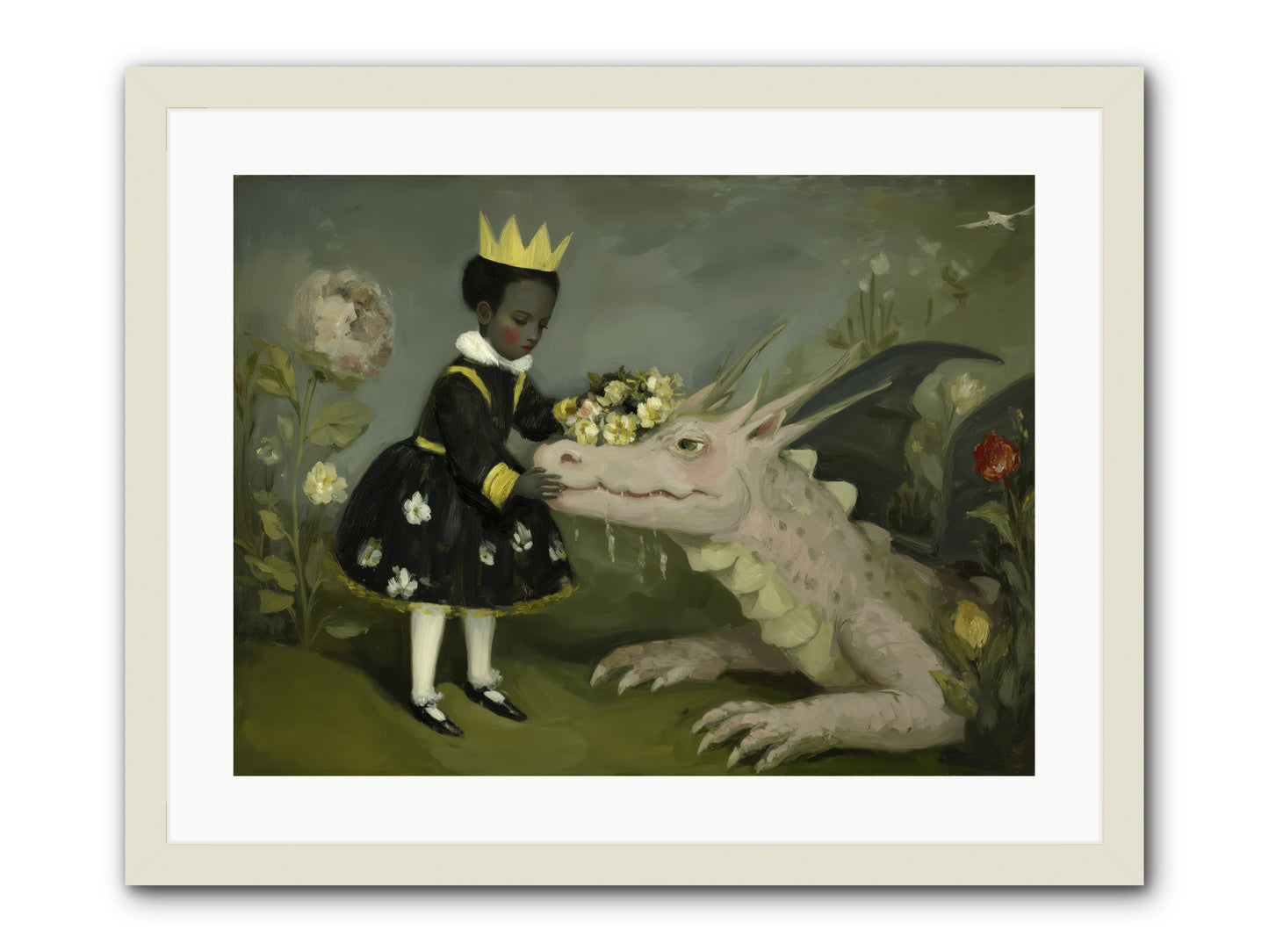Where Scales Meet Wonder -- Framed Print - White 24x18
