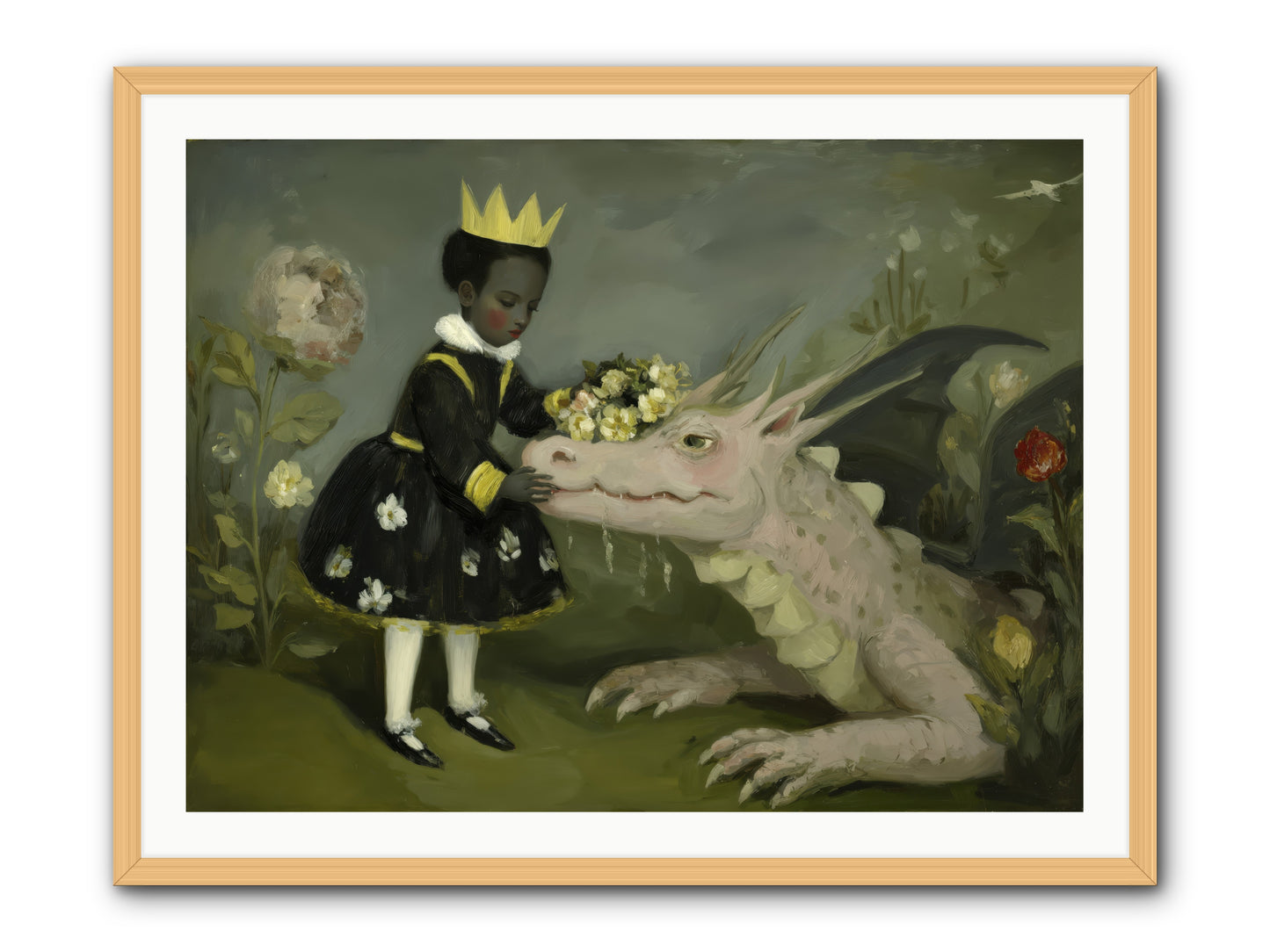 Where Scales Meet Wonder -- Framed Print - Natural 40x30
