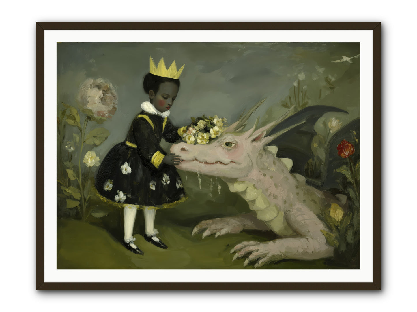 Where Scales Meet Wonder -- Framed Print - Black 48x36