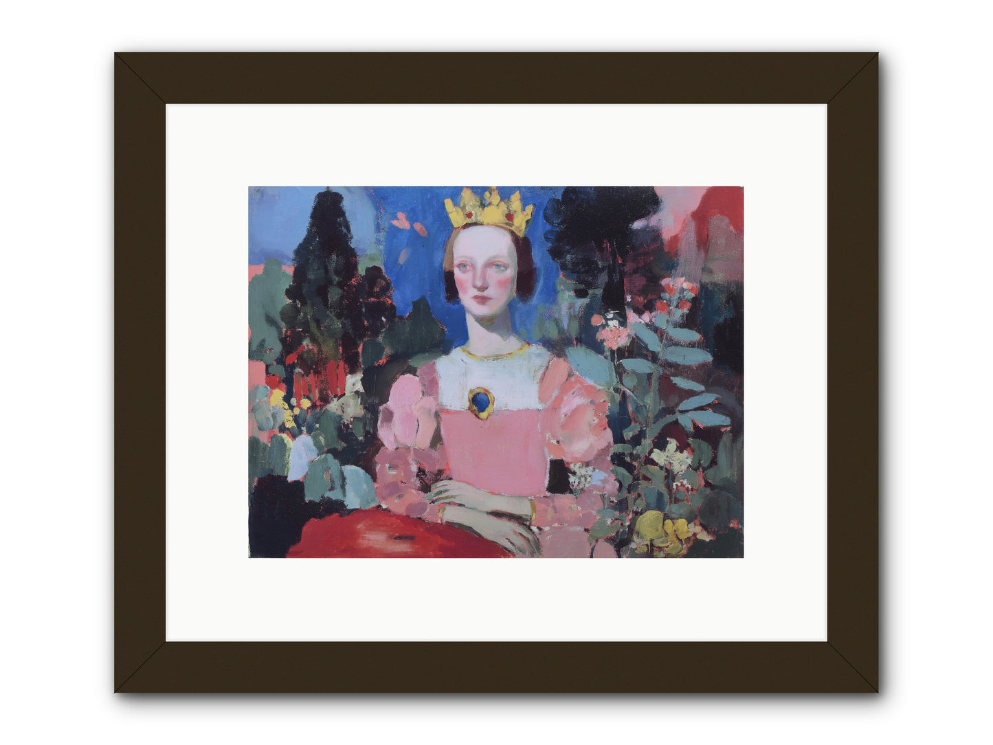Where She Wandered -- Framed Print - Black 12x9