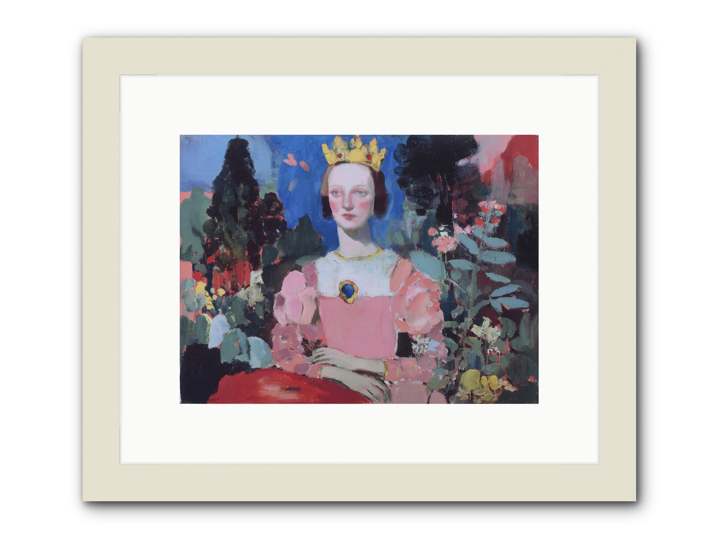 Where She Wandered -- Framed Print - White 12x9