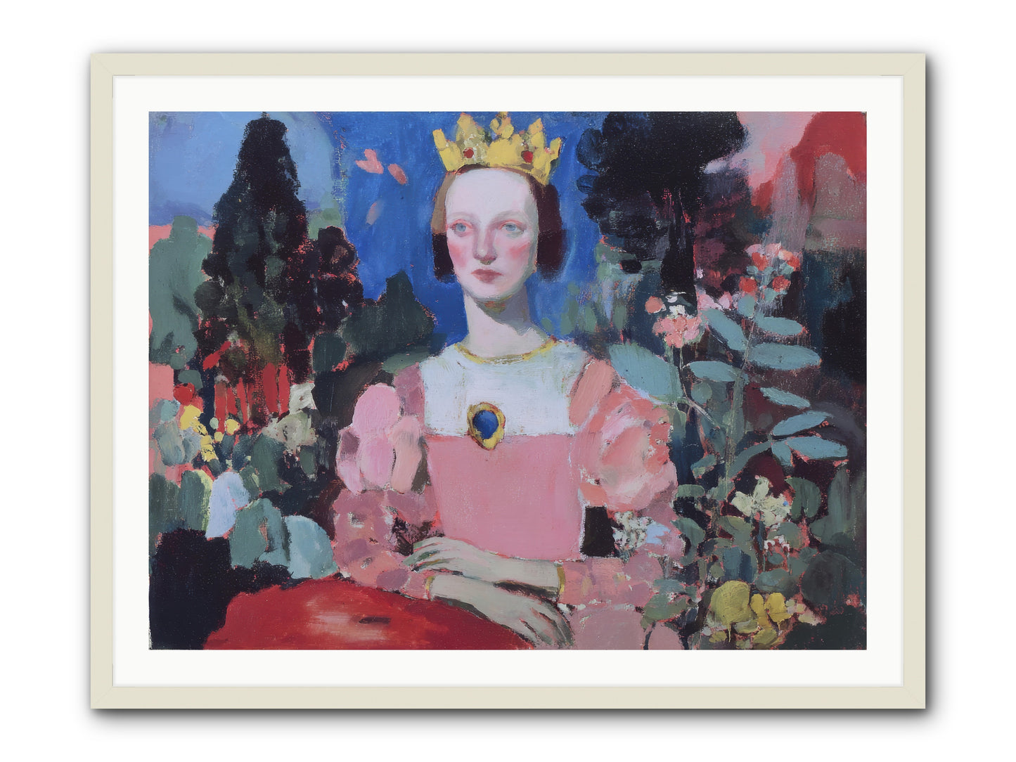 Where She Wandered -- Framed Print - White 40x30