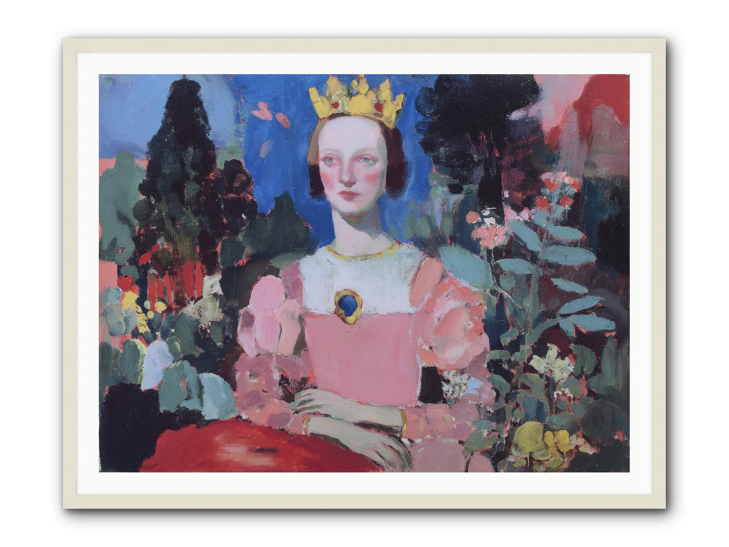 Where She Wandered -- Framed Print - White 48x36