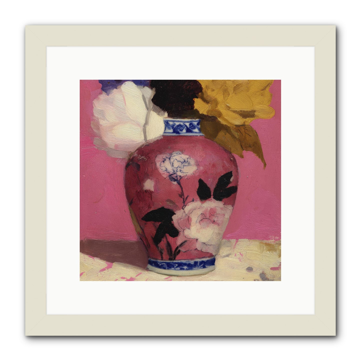 Where Silence Speaks -- Framed Print - White 12x12